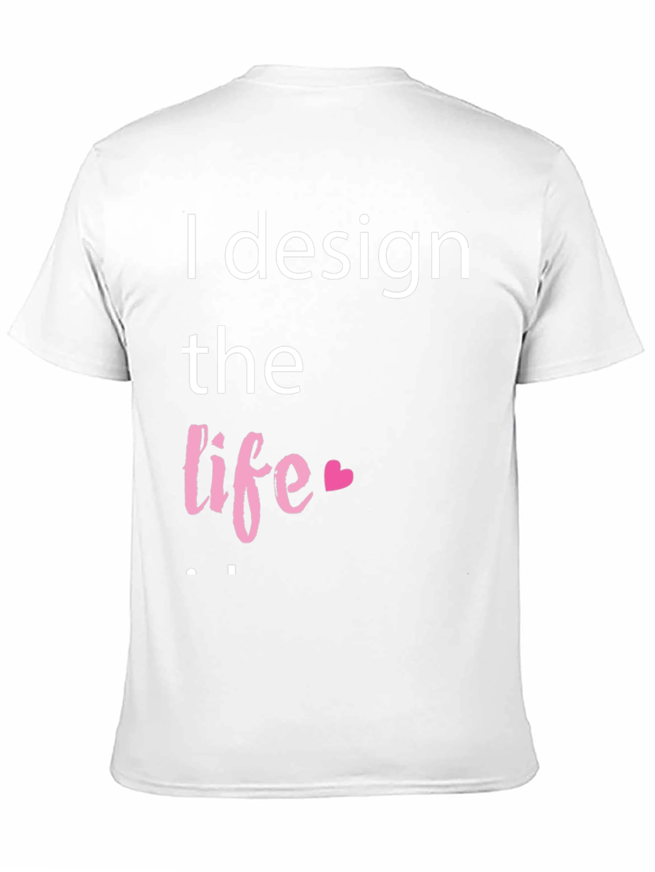 Camiseta Negra con Diseño I Design the Life