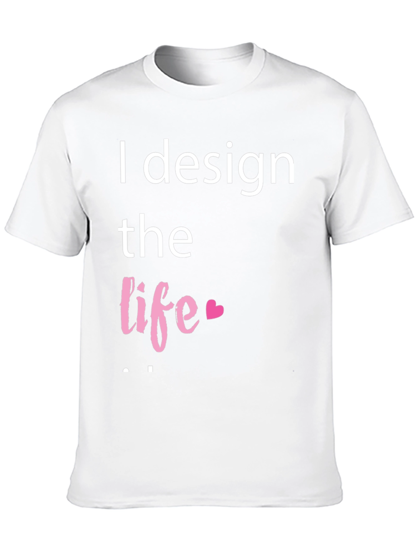 Camiseta Negra con Diseño I Design the Life