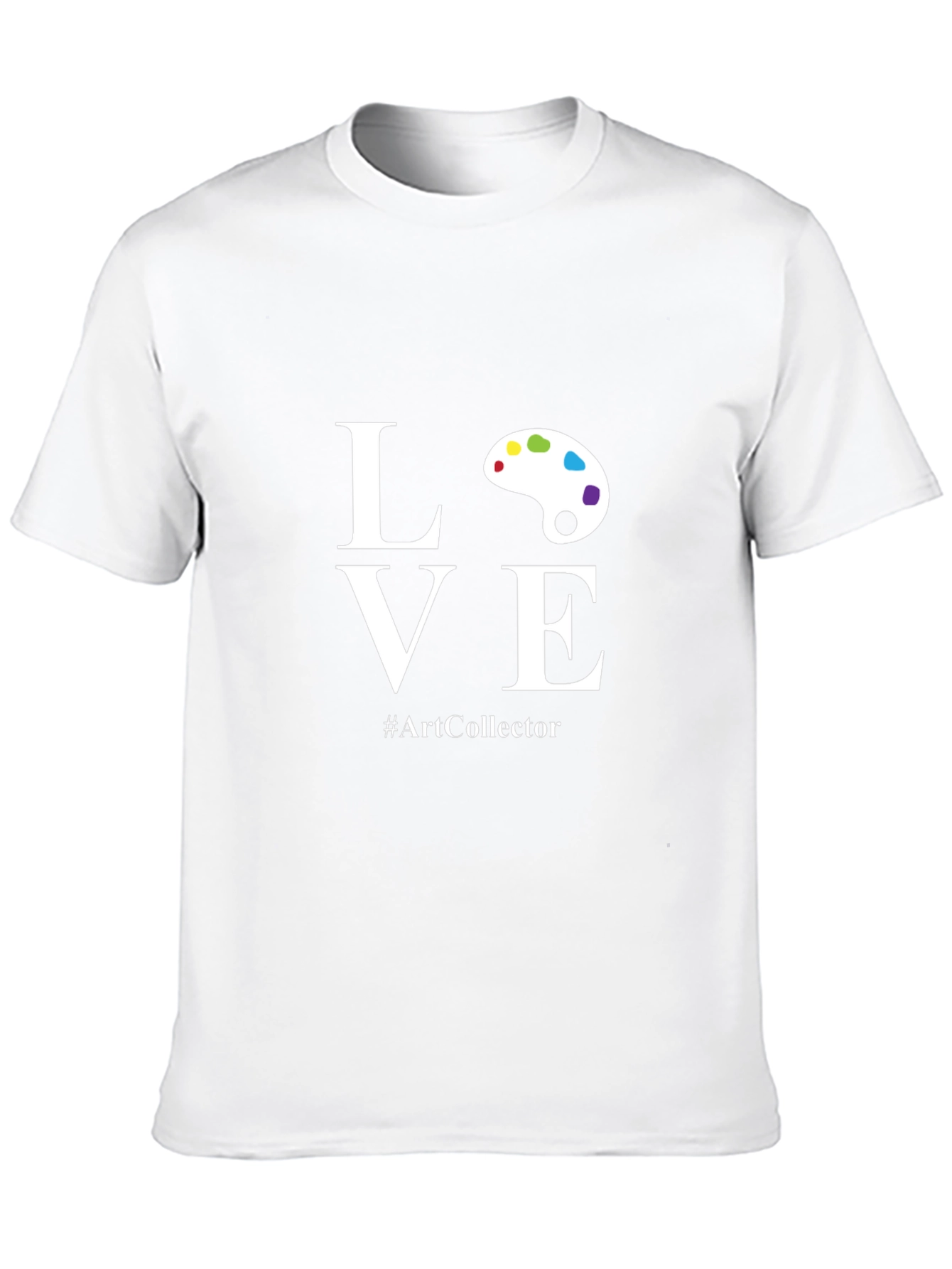 Camiseta Negra con Diseño LOVE para Amantes del Arte
