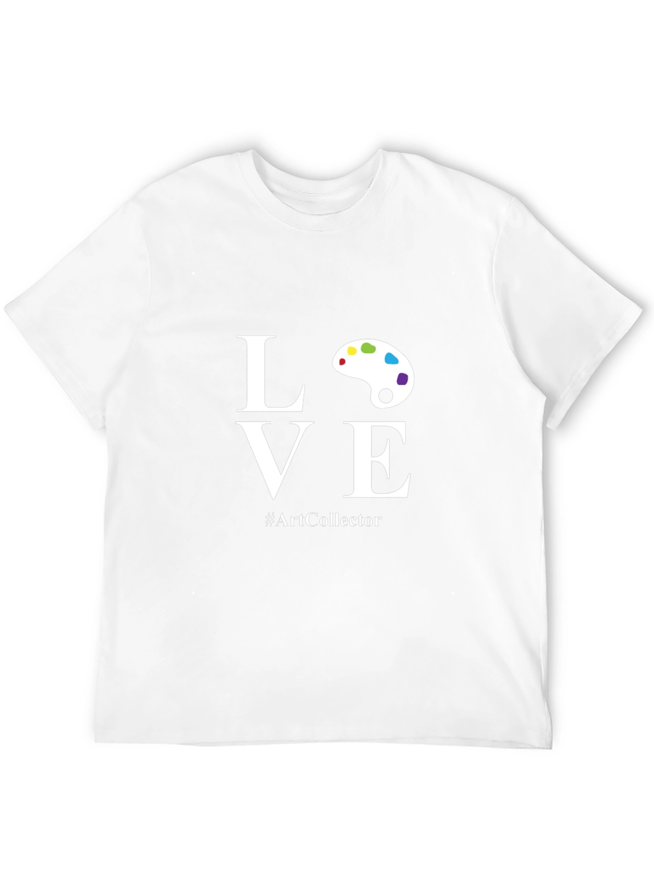 Camiseta Negra con Diseño LOVE para Amantes del Arte