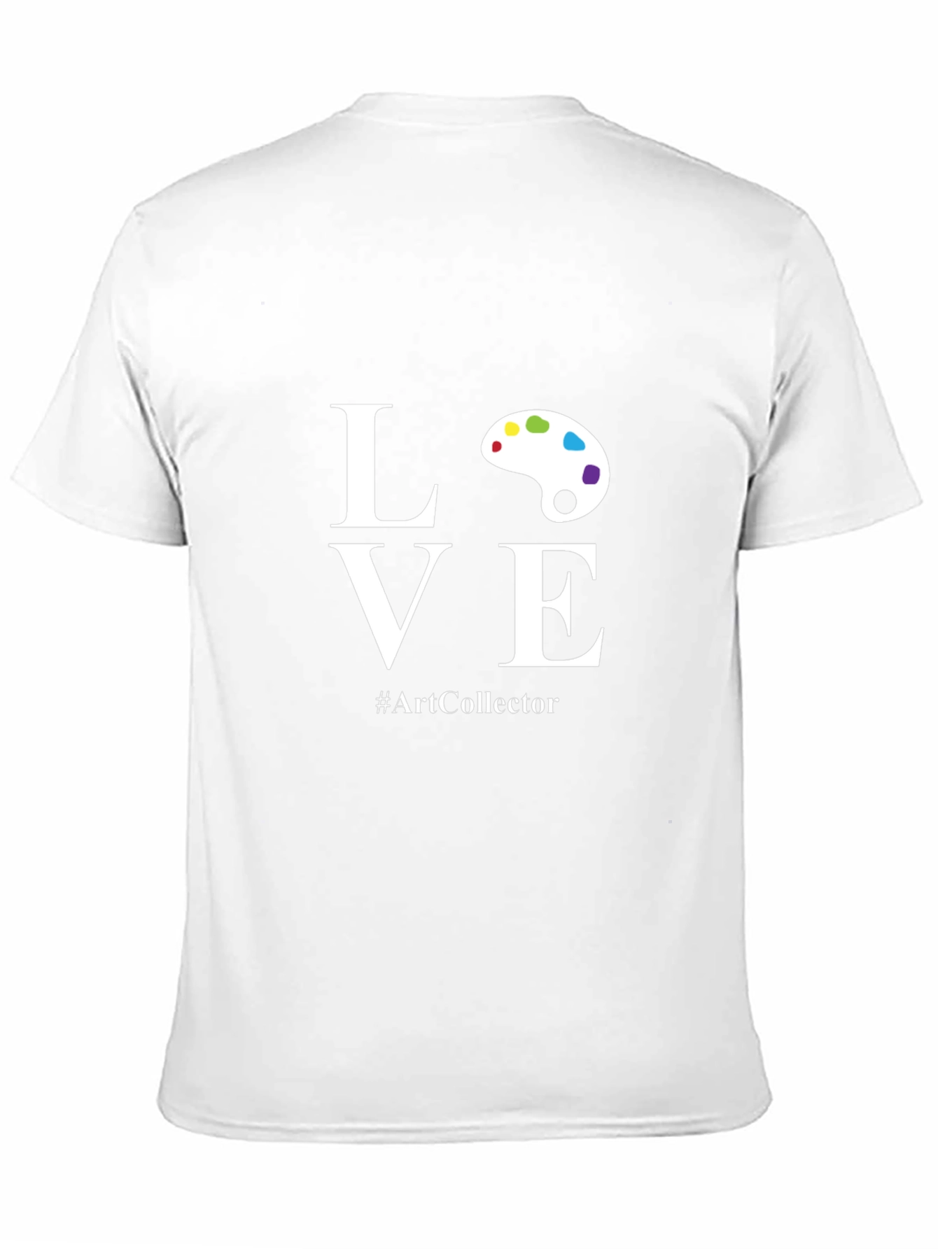 Camiseta Negra con Diseño LOVE para Amantes del Arte
