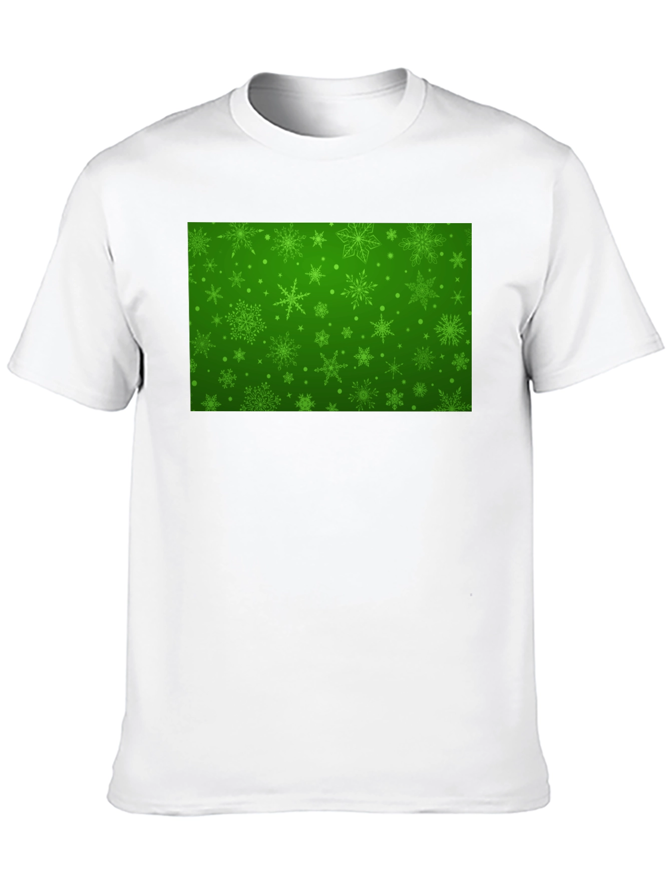 Camiseta Negra con Diseño Navideño Verde