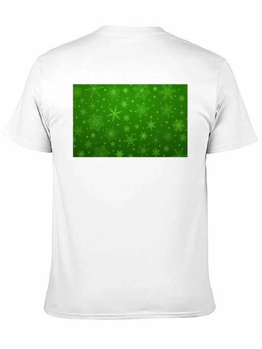 Camiseta Negra con Diseño Navideño Verde