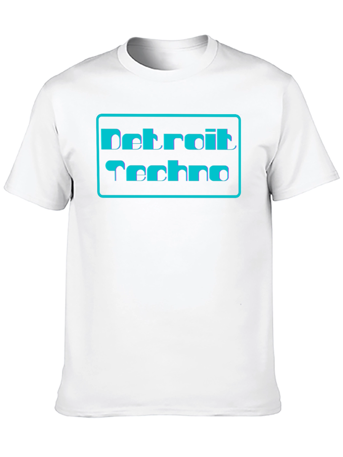 Camiseta Negra Detroit Techno Estilo Retro