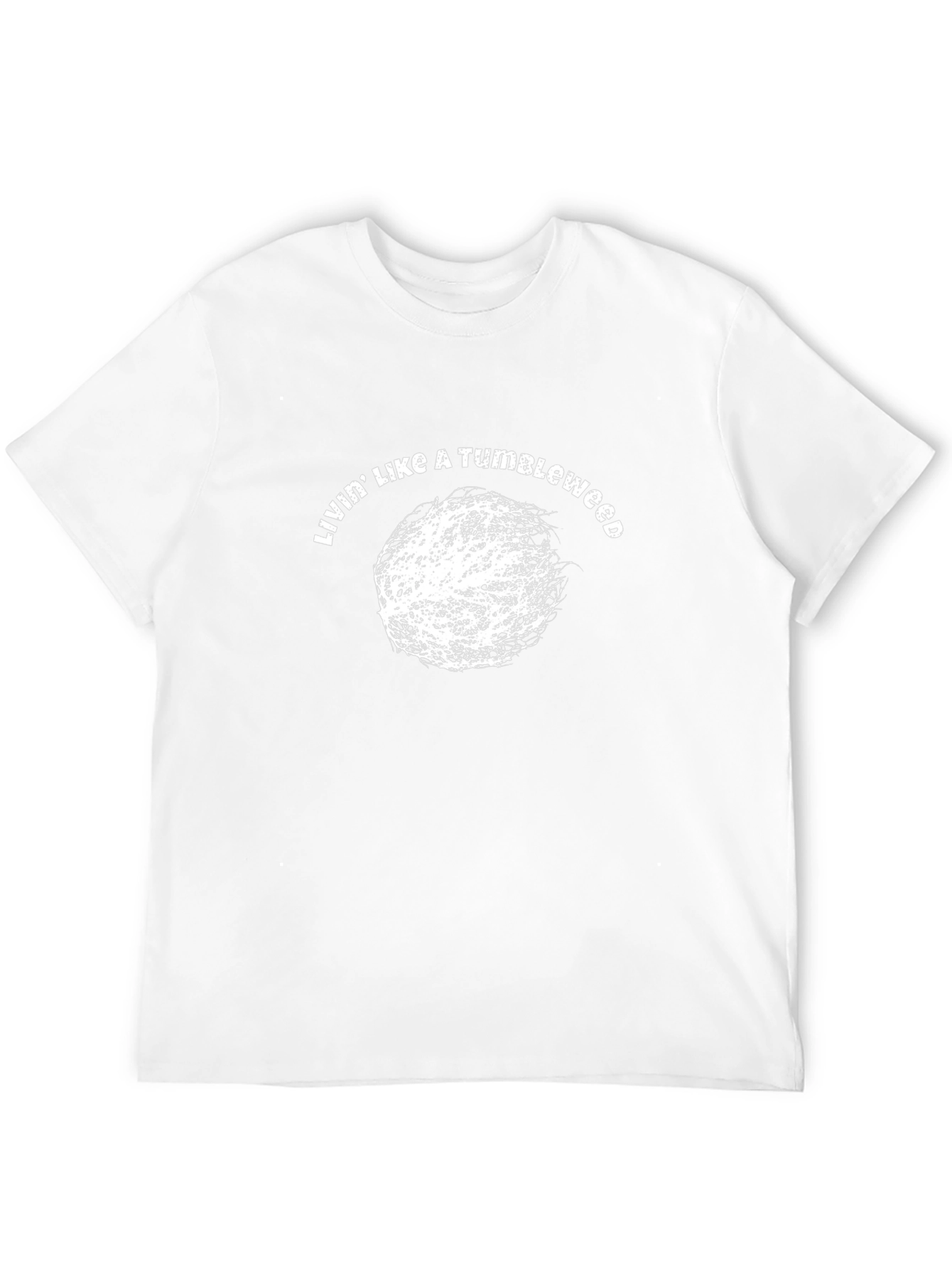 Camiseta Negra Viviendo Como Un Cardo Ruso