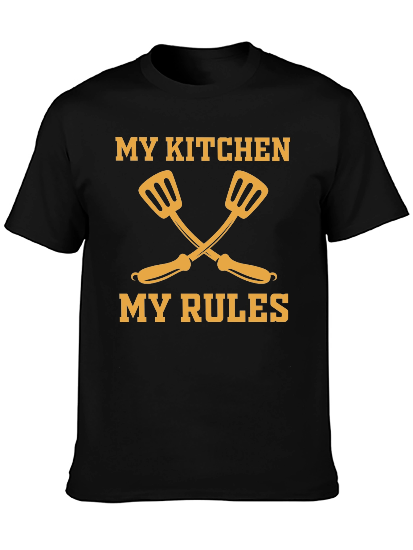 Camiseta Negra Mi Cocina Mis Reglas