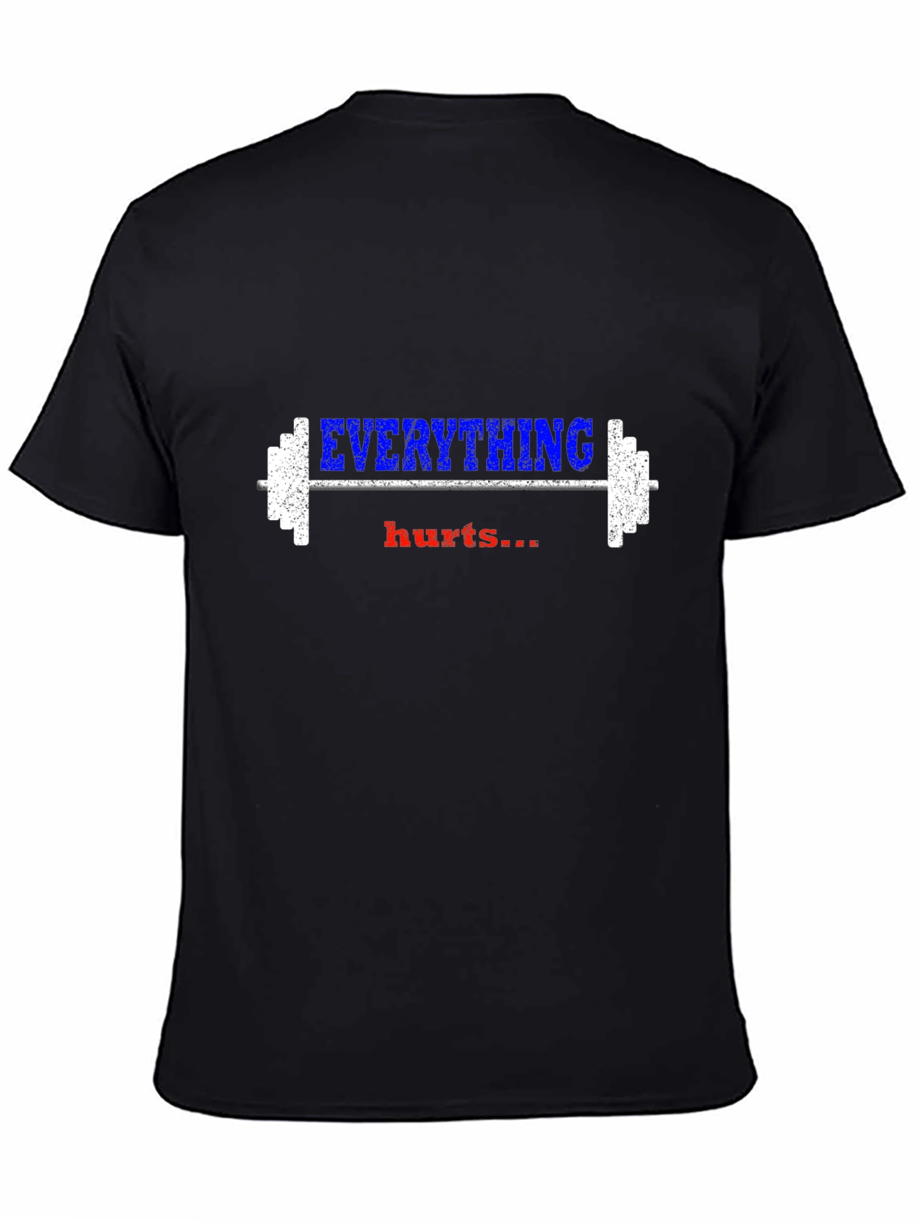 Camiseta Negra Deportiva - Everything Hurts