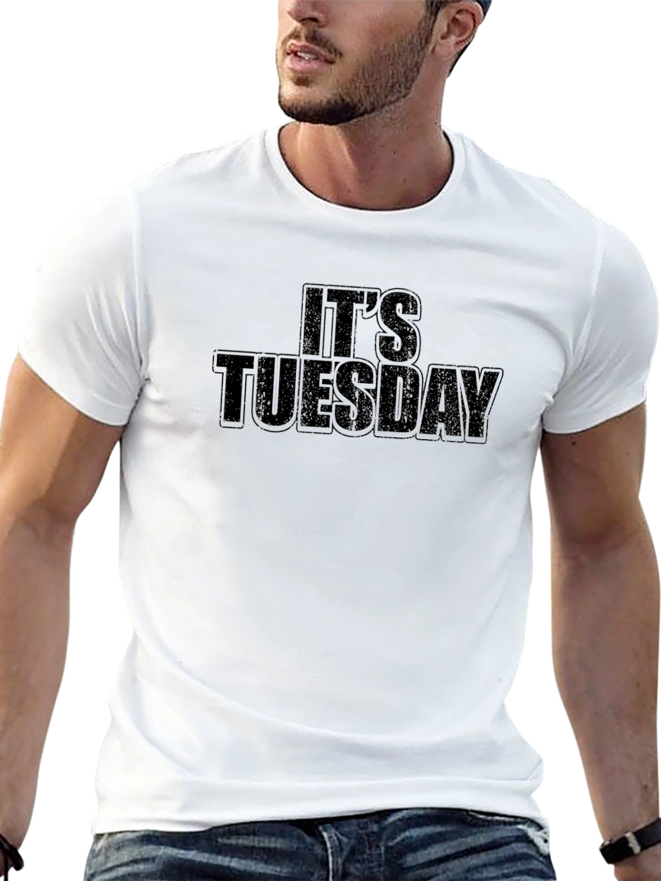 Camiseta Negra Es Martes Casual