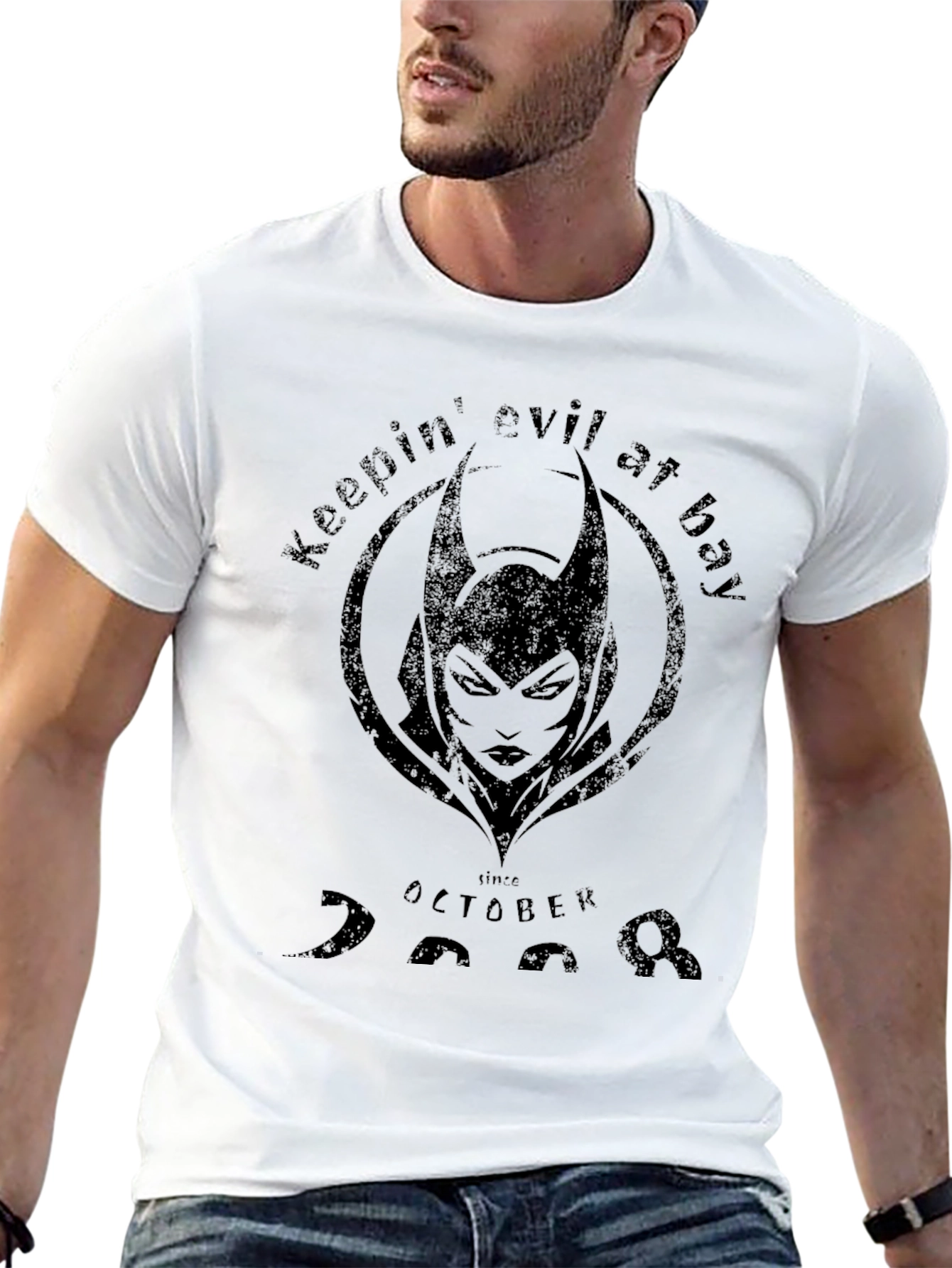 Camiseta Negra: Guardián del Mal Desde Octubre 2008