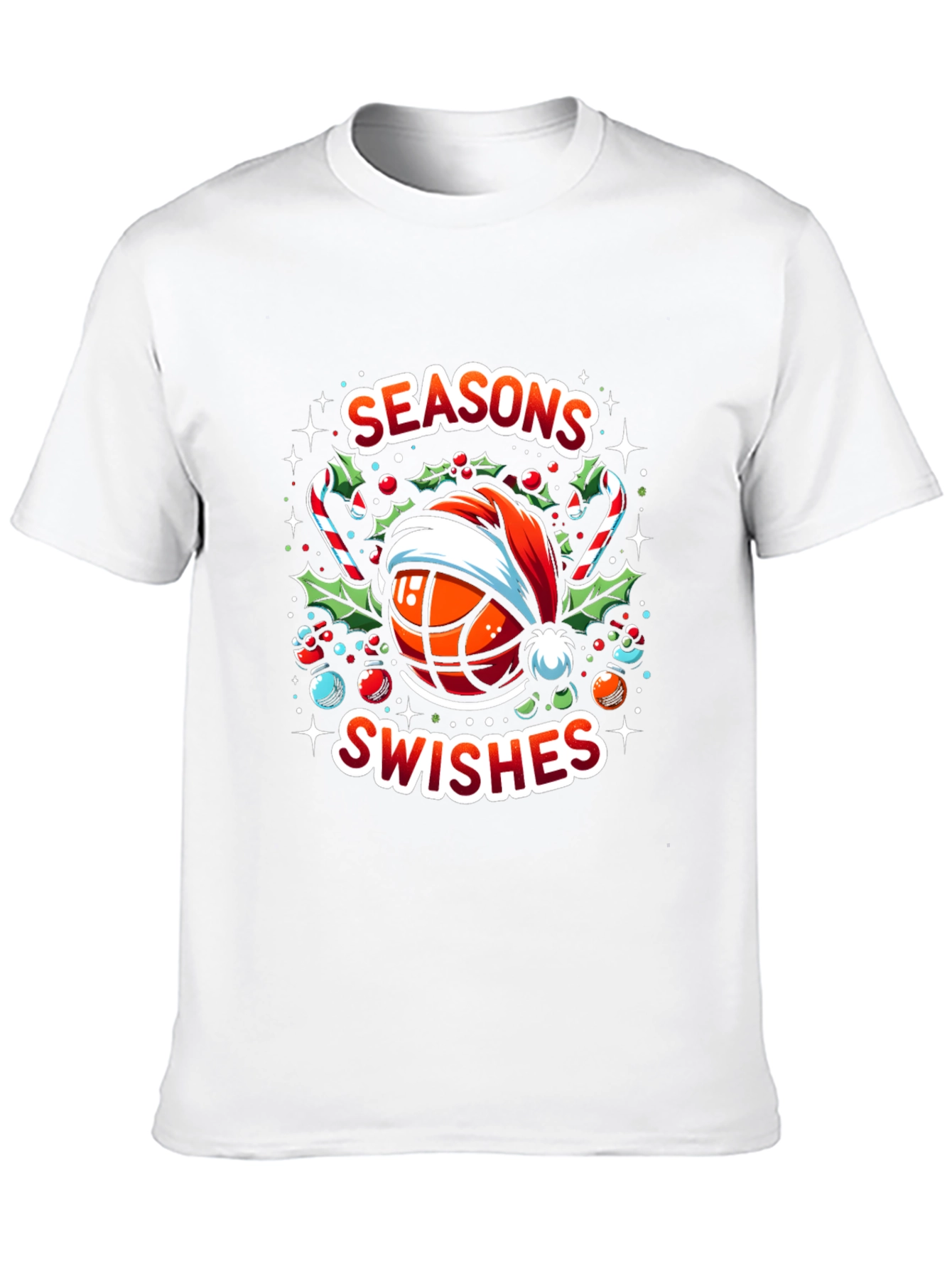 Camiseta Navideña Baloncesto Seasons Swishes