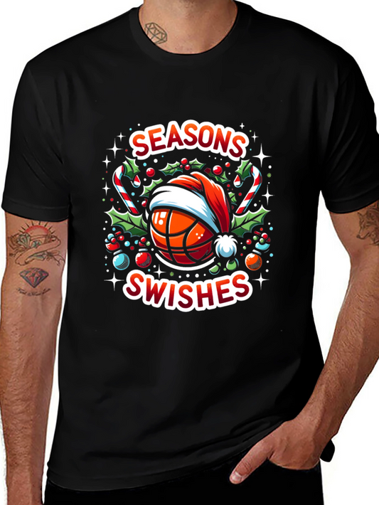 Camiseta Navideña Baloncesto Seasons Swishes