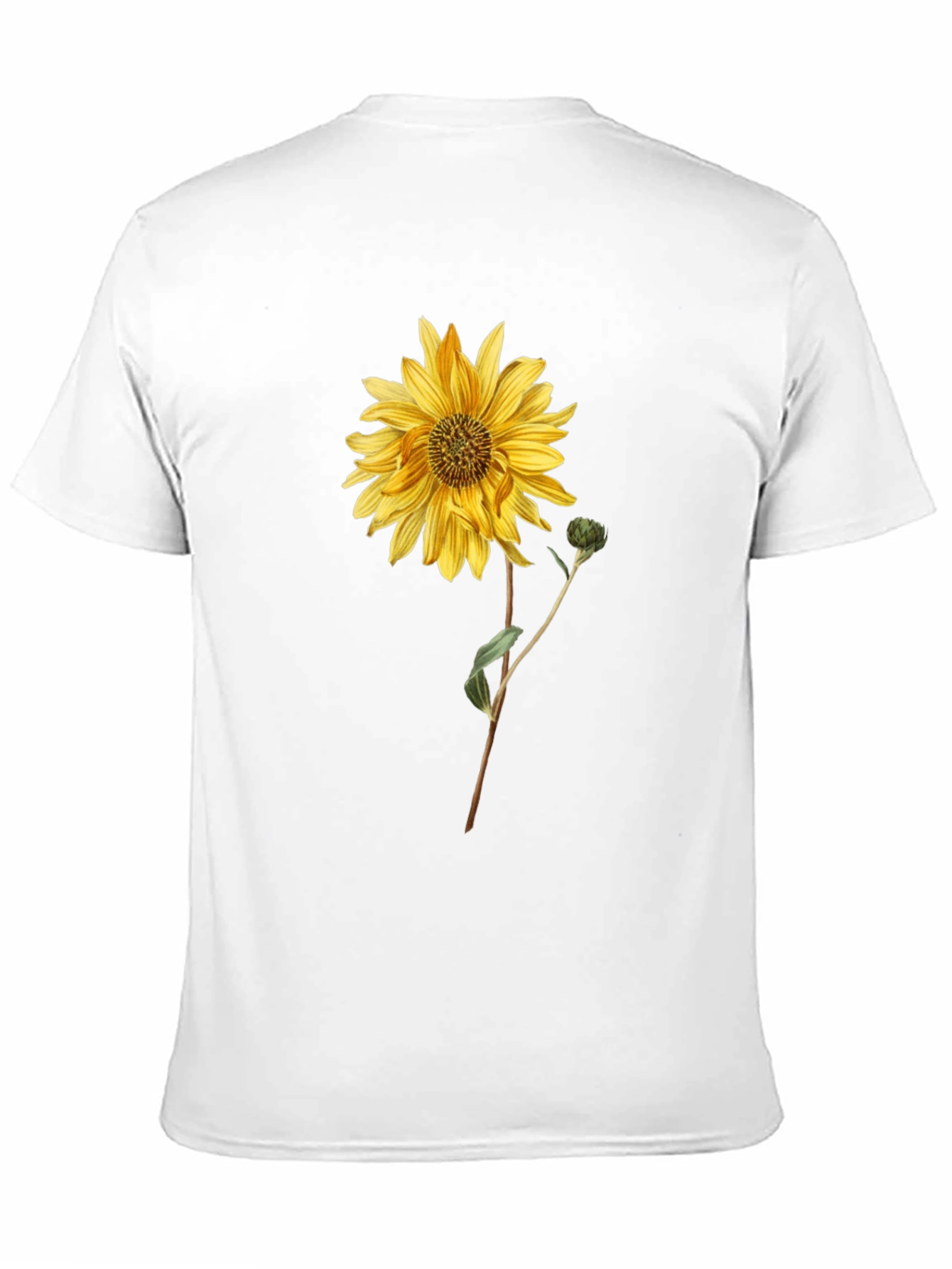 Camiseta Negra con Girasol