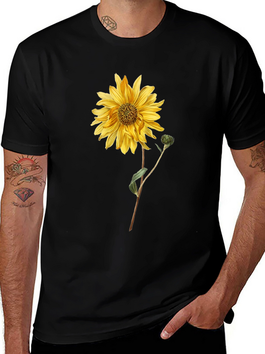 Camiseta Negra con Girasol