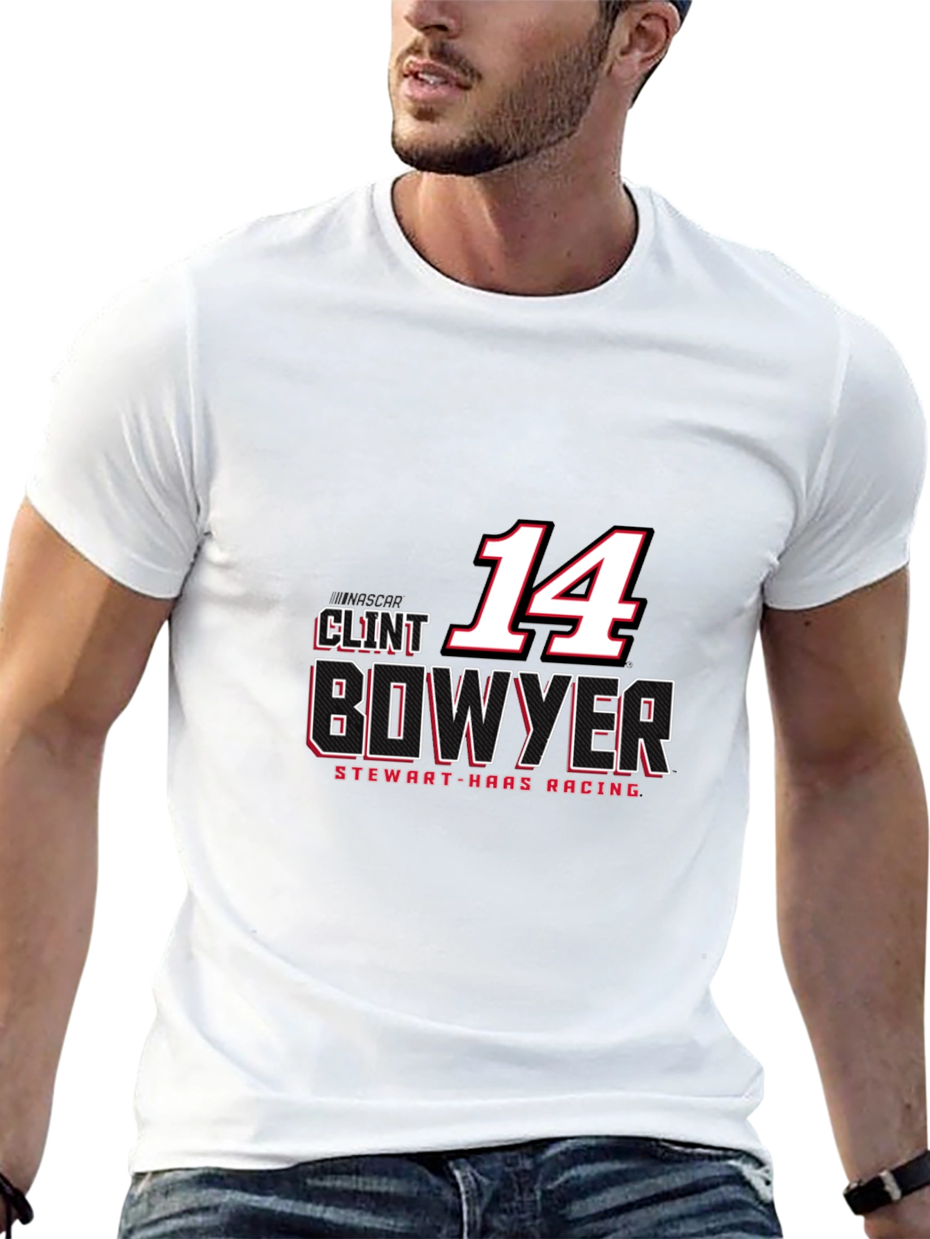 Camiseta Negra Clint Bowyer #14 - NASCAR
