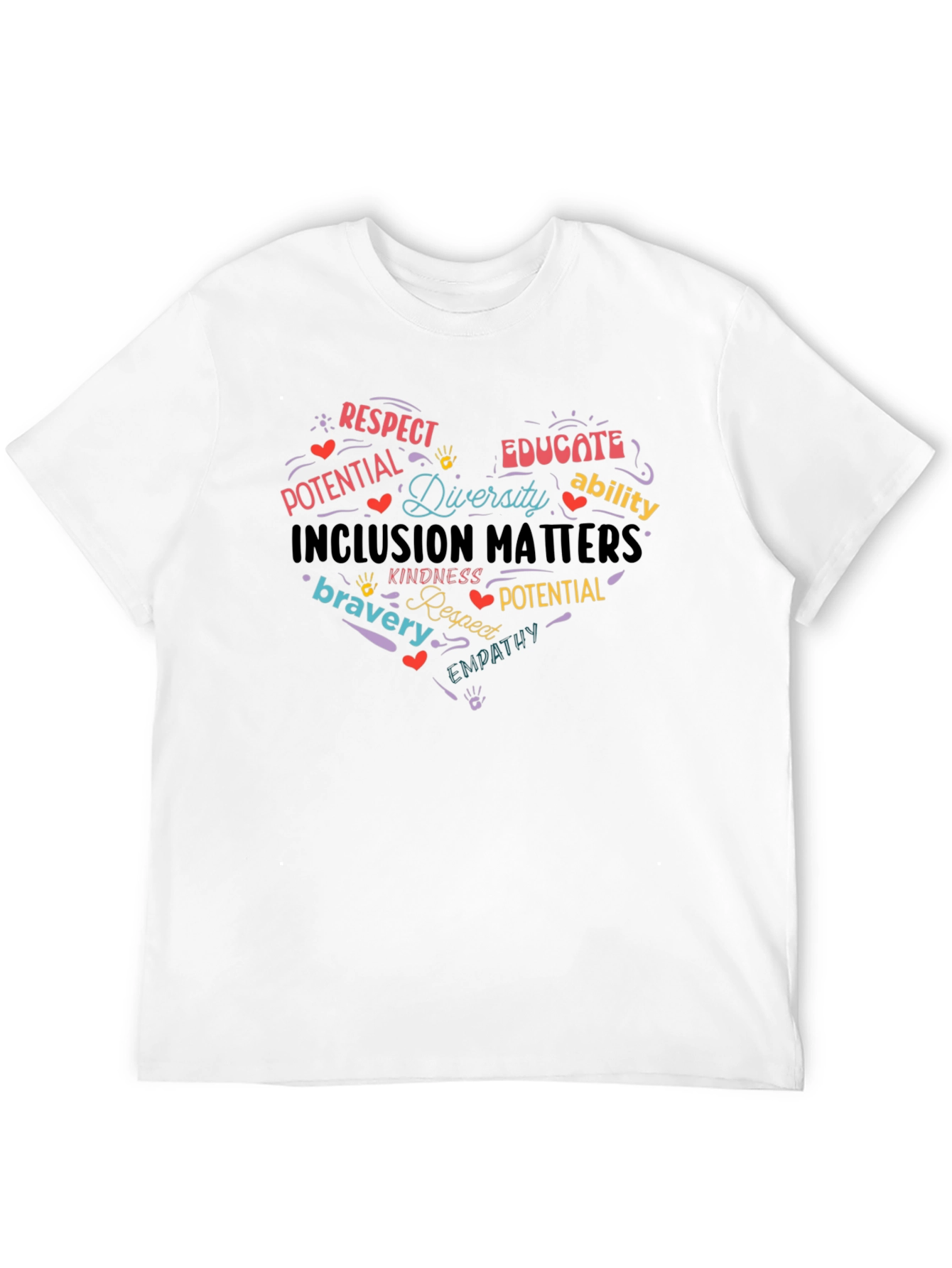 Camiseta Negra con Diseño Inclusión Matters