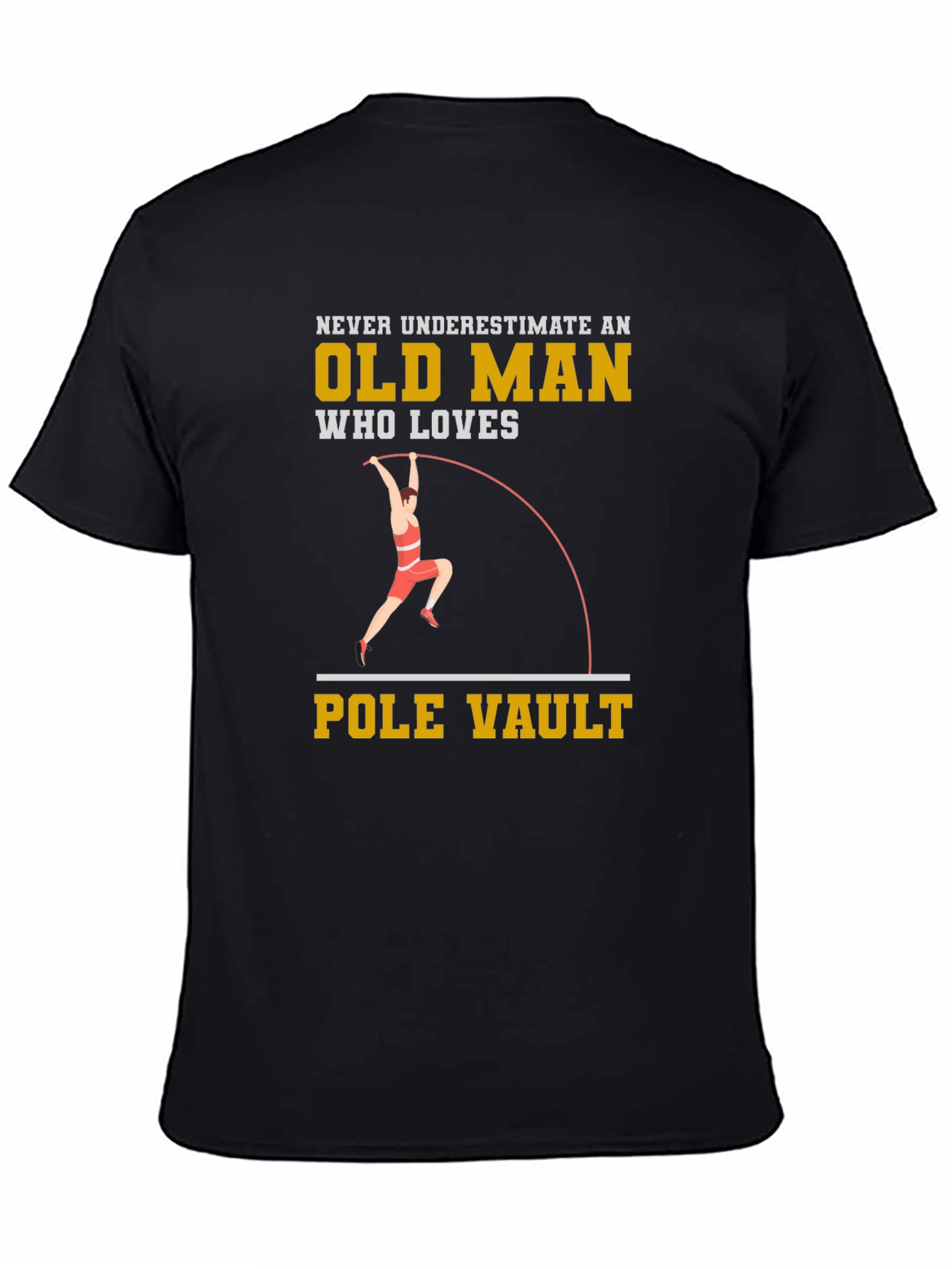 Camiseta Negra Old Man Pole Vault