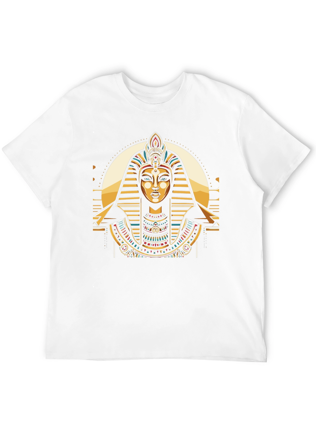 Camiseta Negra con Diseño Egipcio