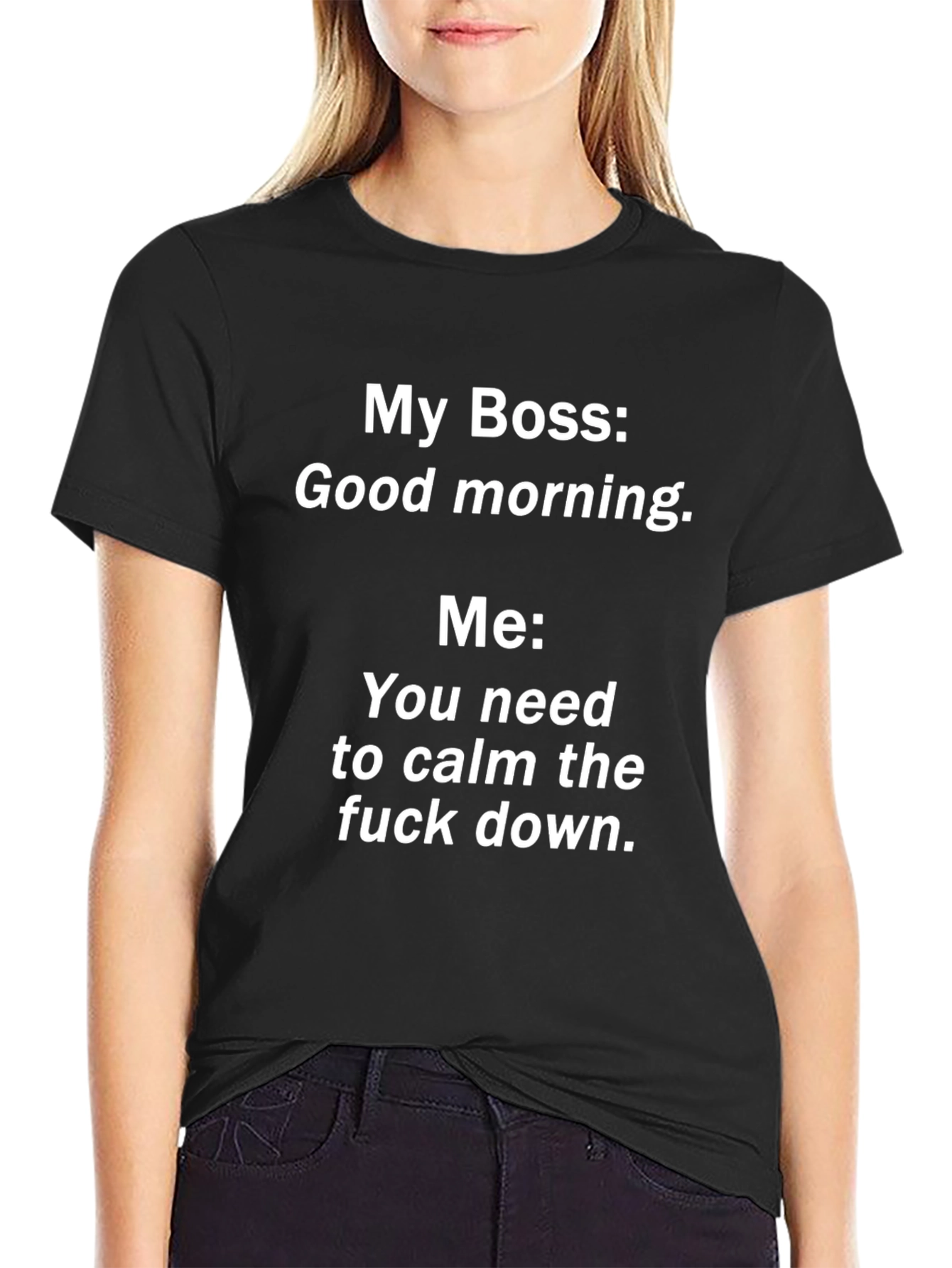Camiseta Hombre: My Boss Good Morning - Relax