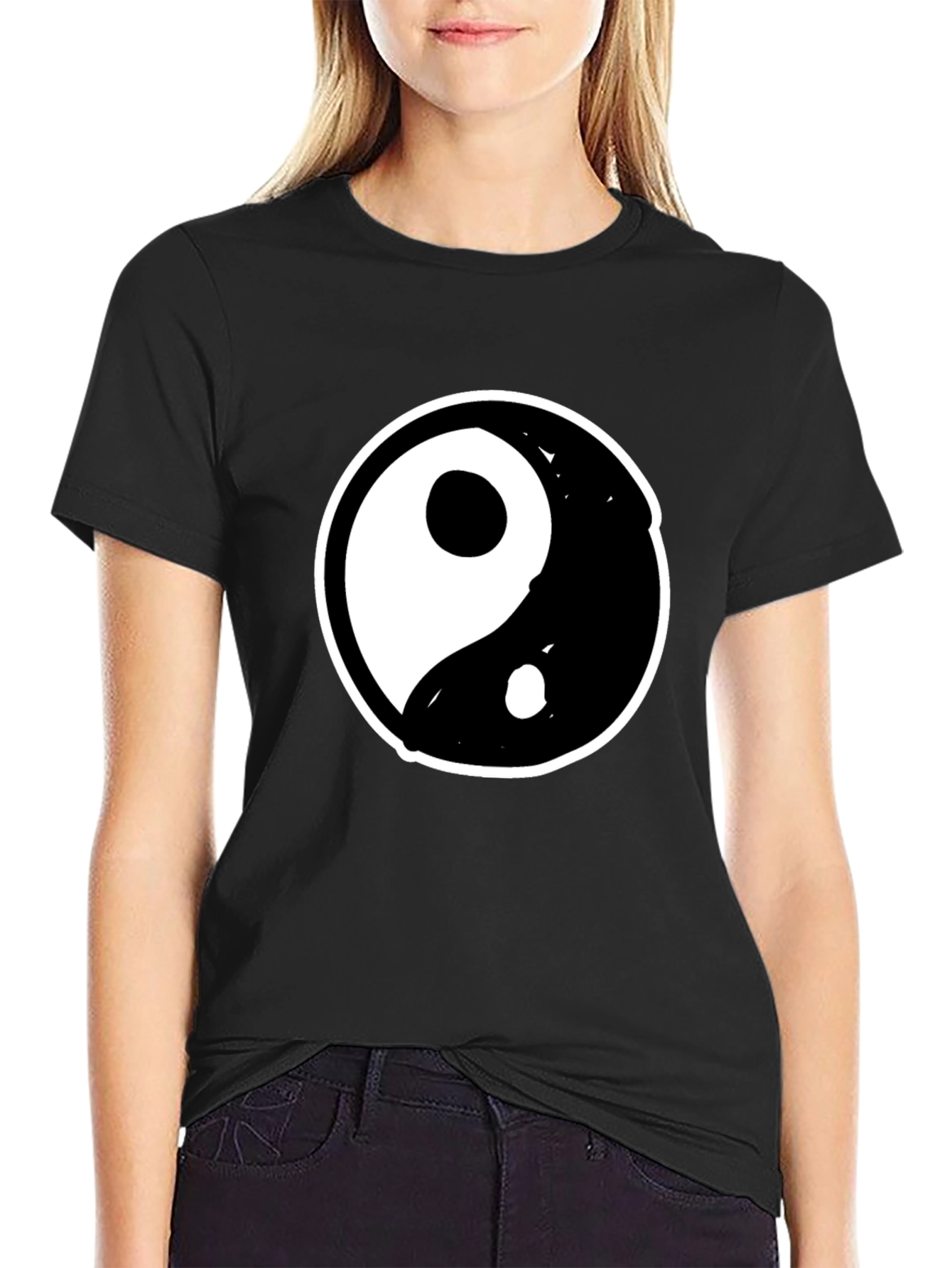 Camiseta Yin Yang Hombre - Diseño Casual Algodón