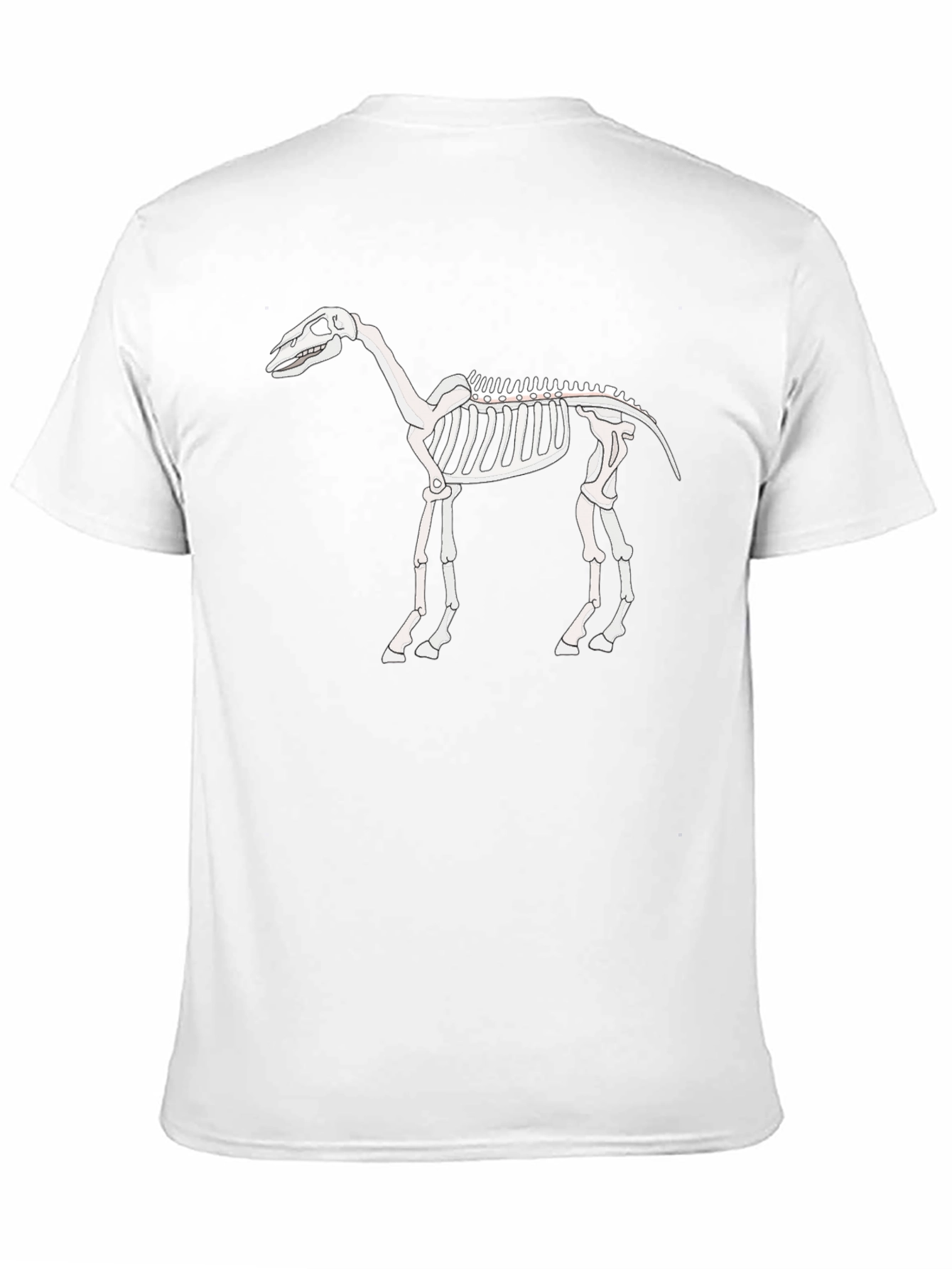 Camiseta Negra con Esqueleto de Caballo
