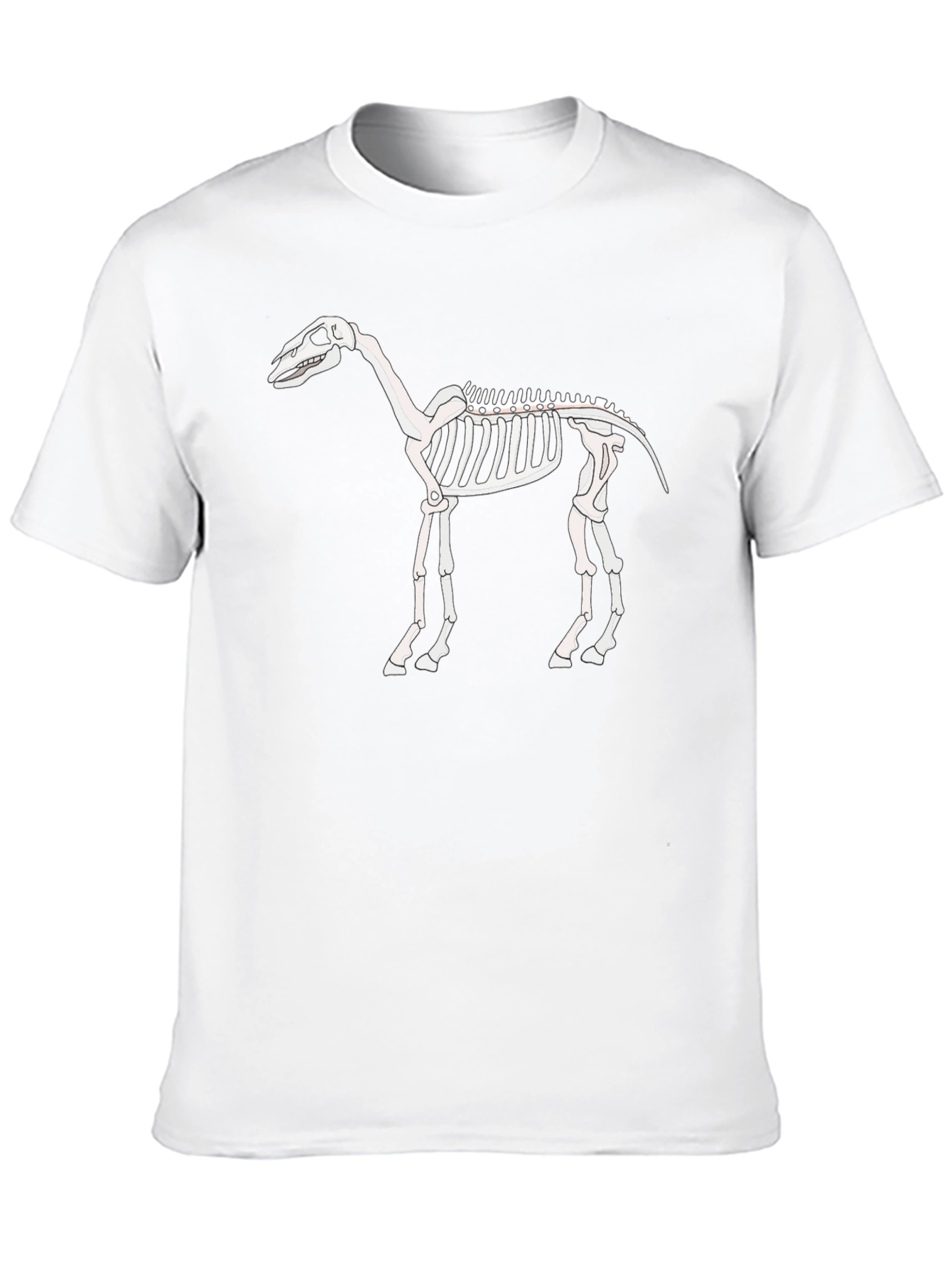 Camiseta Negra con Esqueleto de Caballo