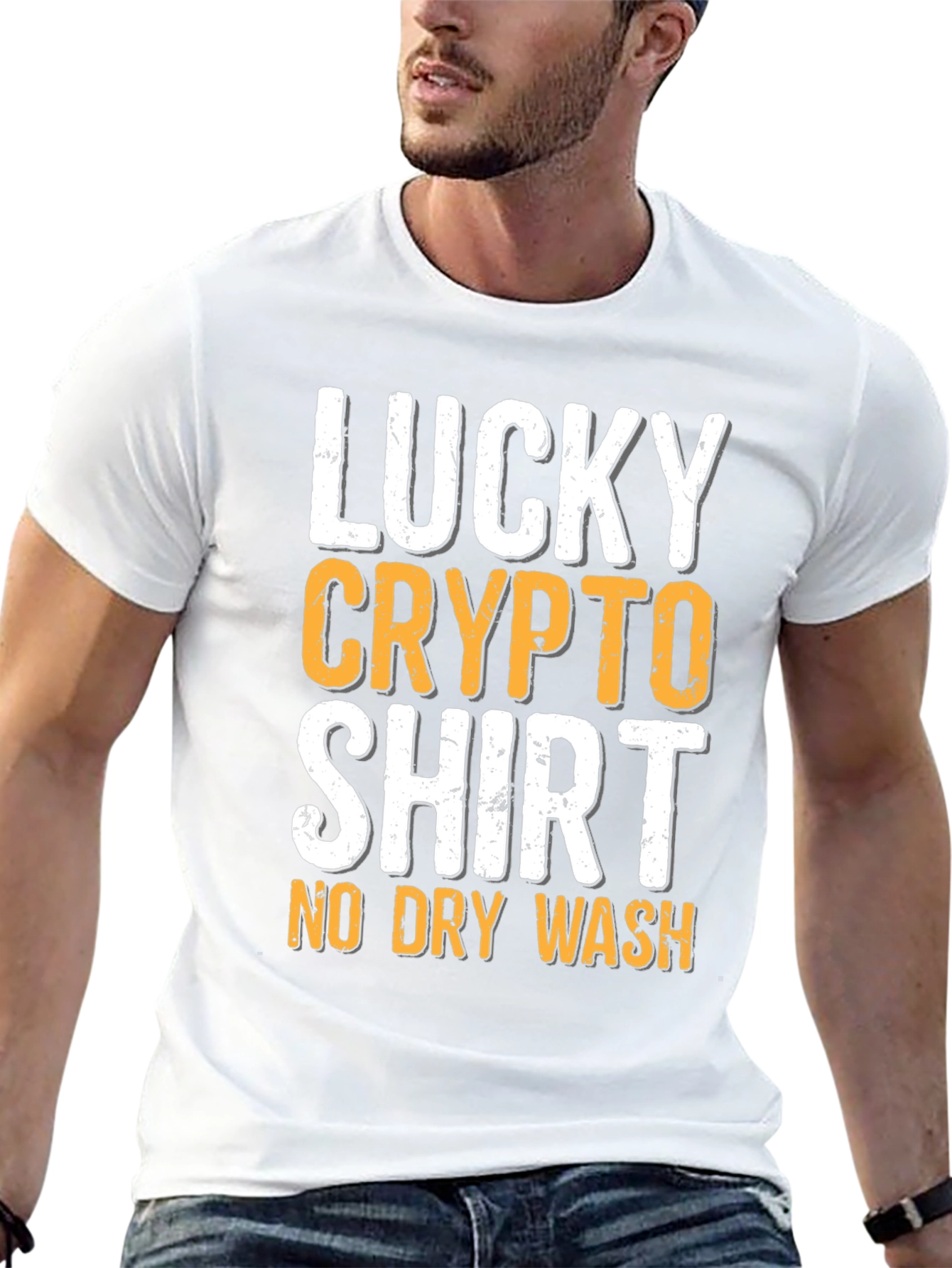 Camiseta Lucky Crypto - ¡Sin Lavado en Seco!
