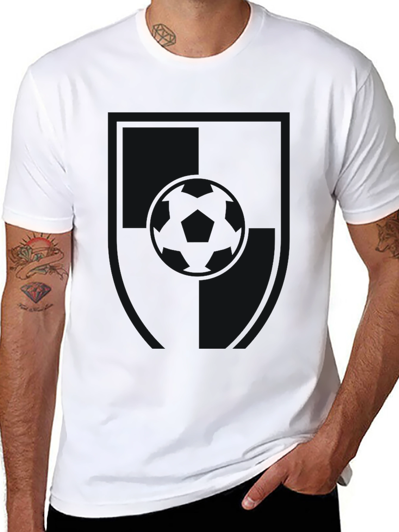 Camiseta Negra Clásica Casual
