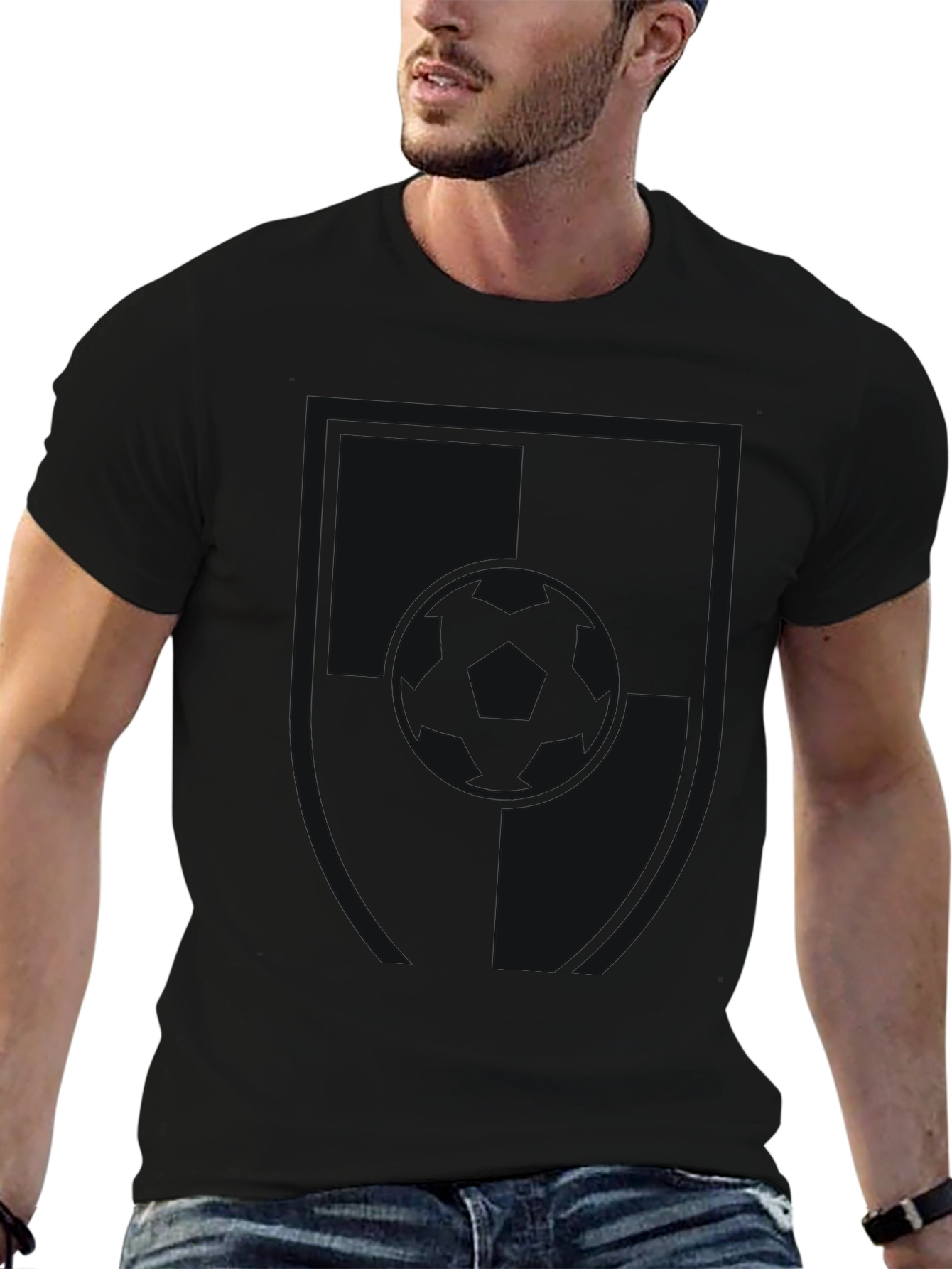 Camiseta Negra Clásica Casual
