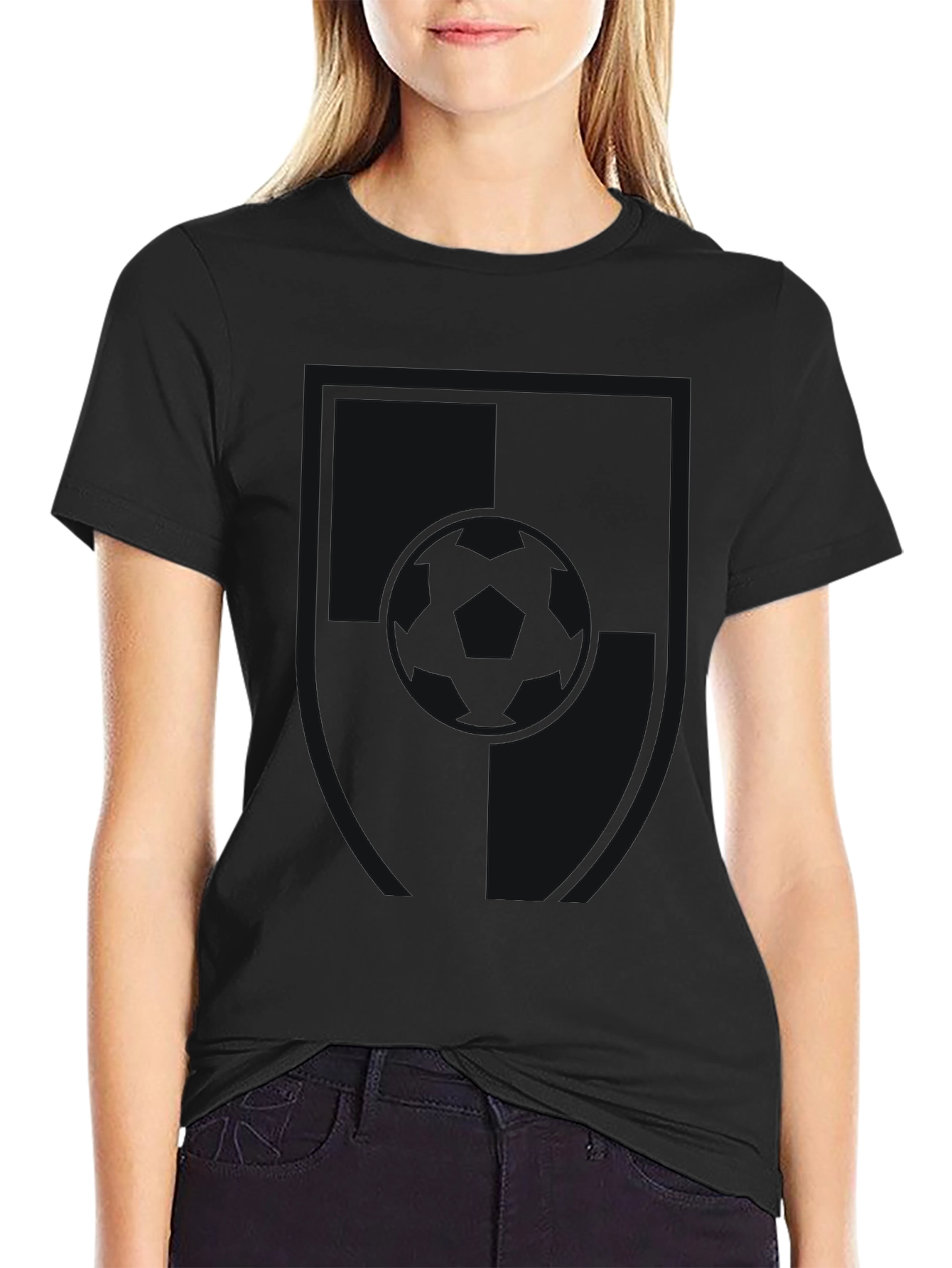 Camiseta Negra Clásica Casual