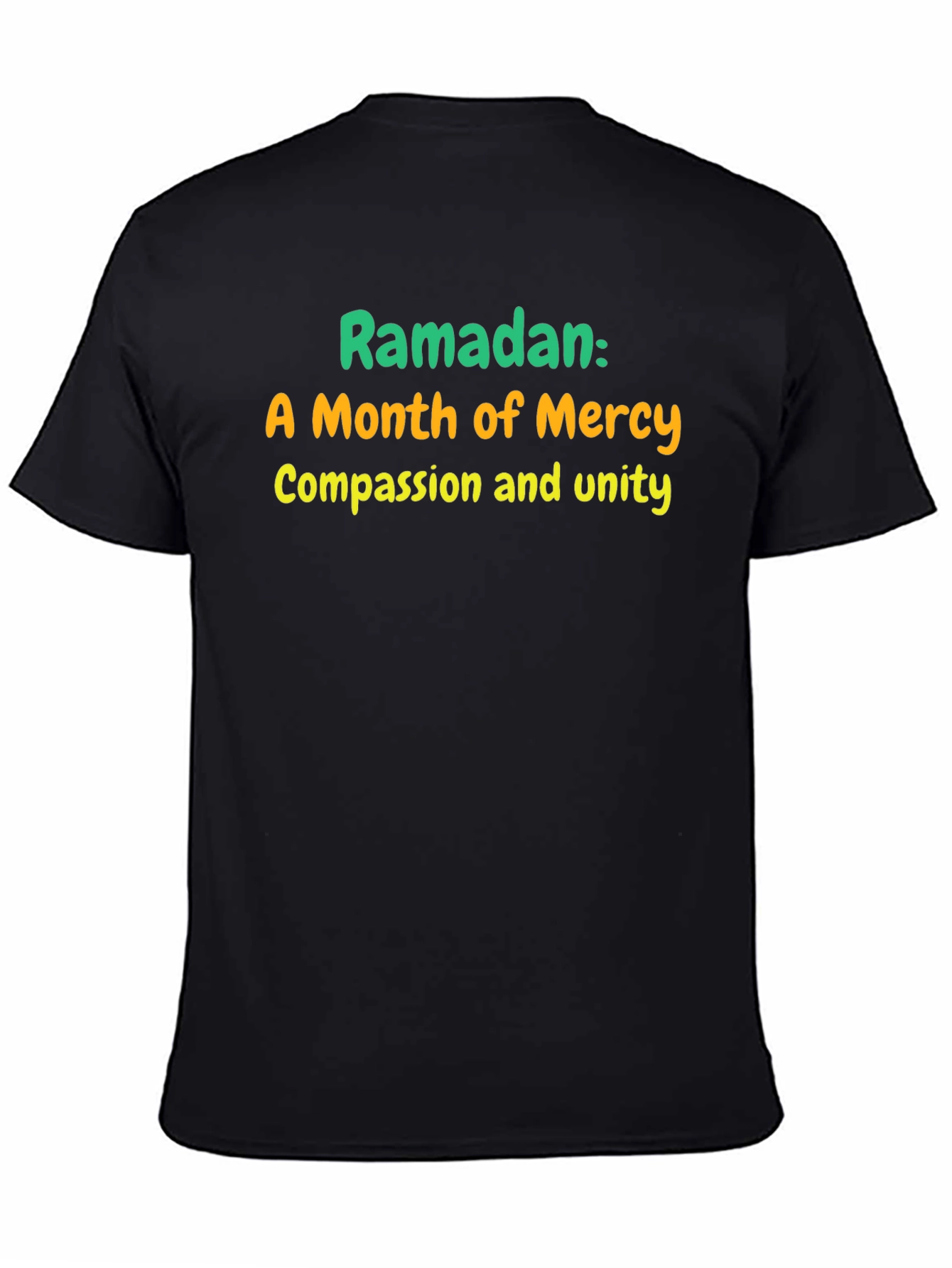 Camiseta Negra: Ramadán Mes de Misericordia