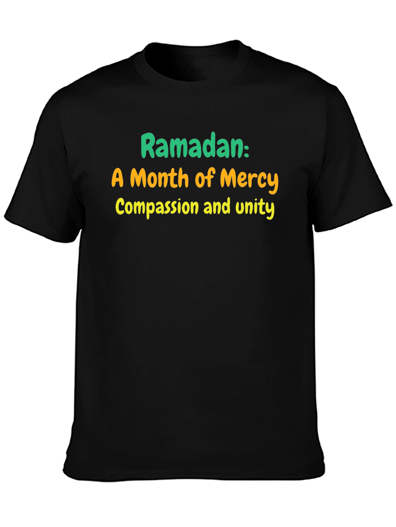 Camiseta Negra: Ramadán Mes de Misericordia