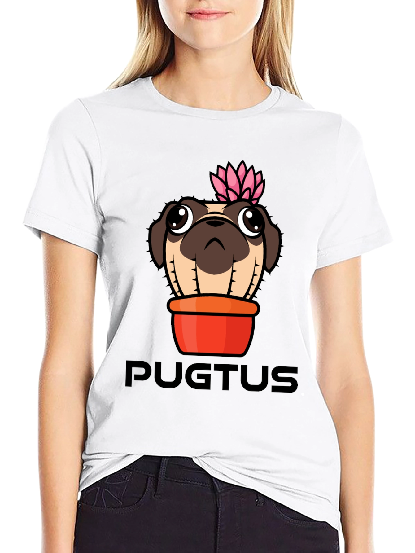 Camiseta Negra Pugtus Original y Divertida
