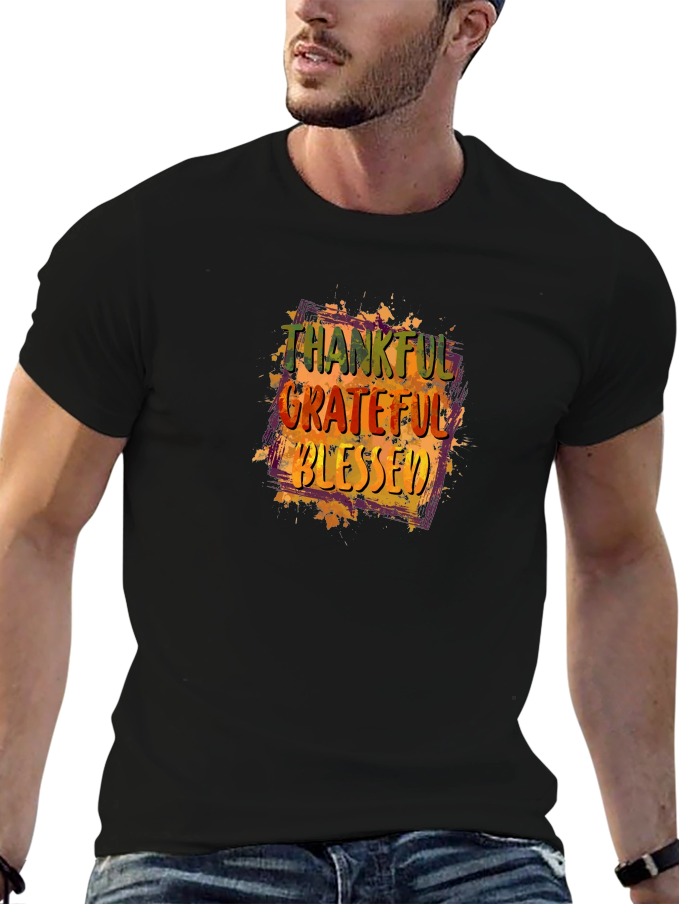 Camiseta Negra Agradecido