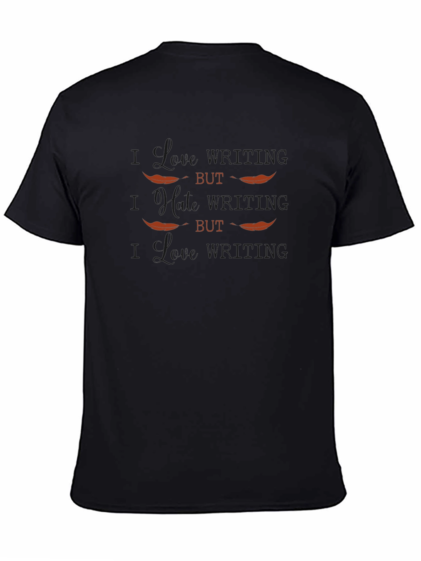 Camiseta Negra con Diseño de Labios y Texto Divertido