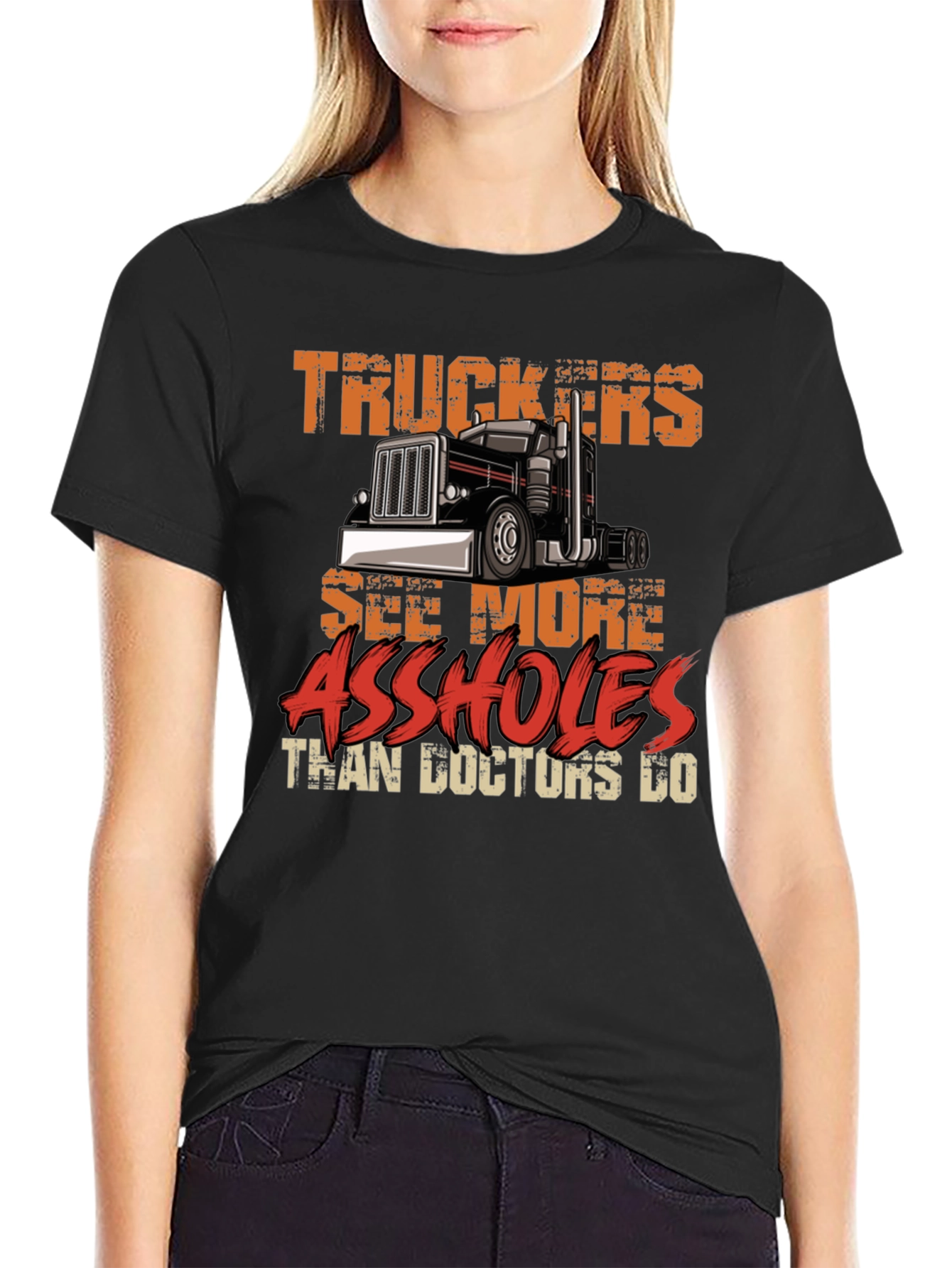 Camiseta Negra Truckers