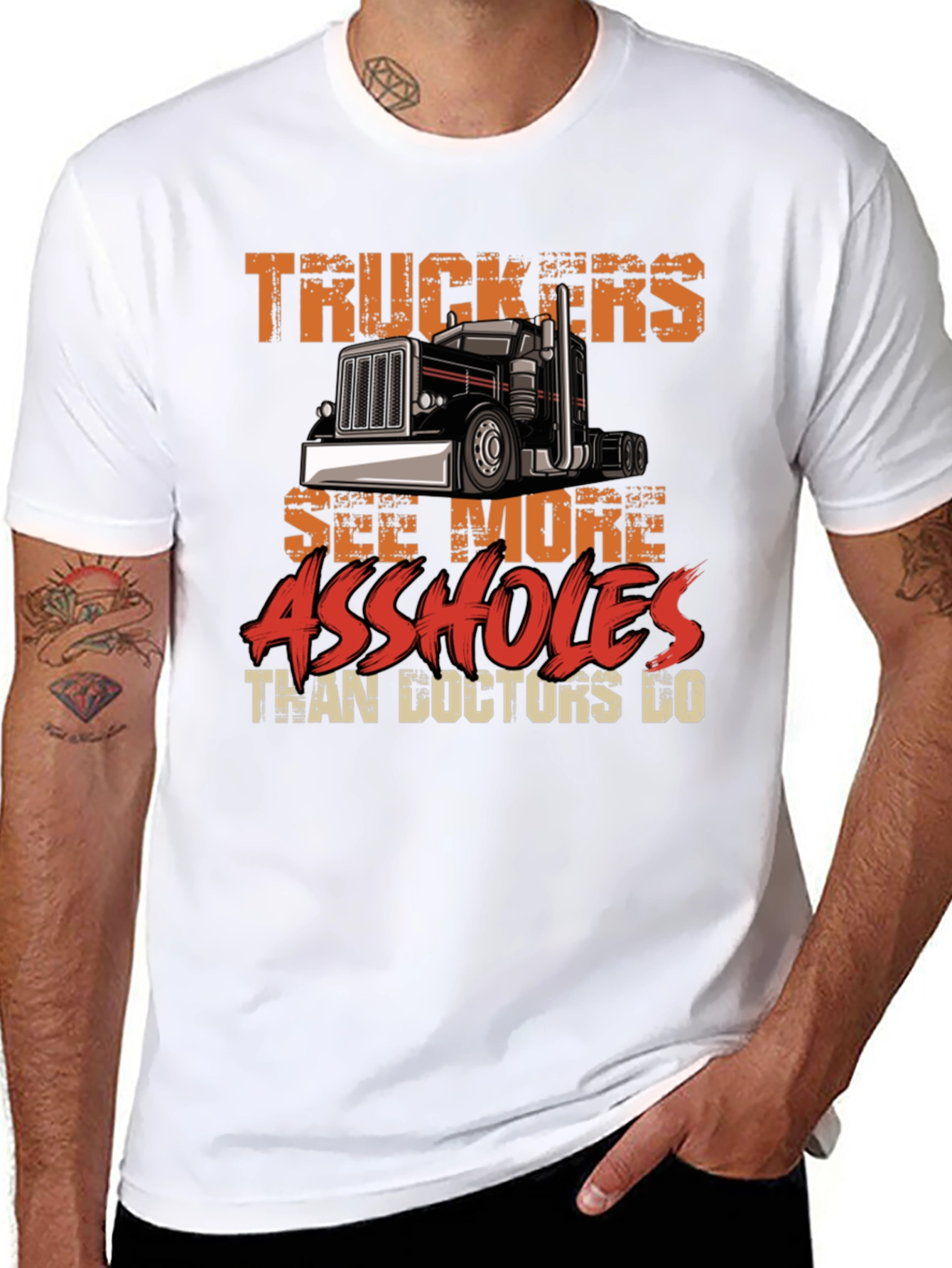 Camiseta Negra Truckers