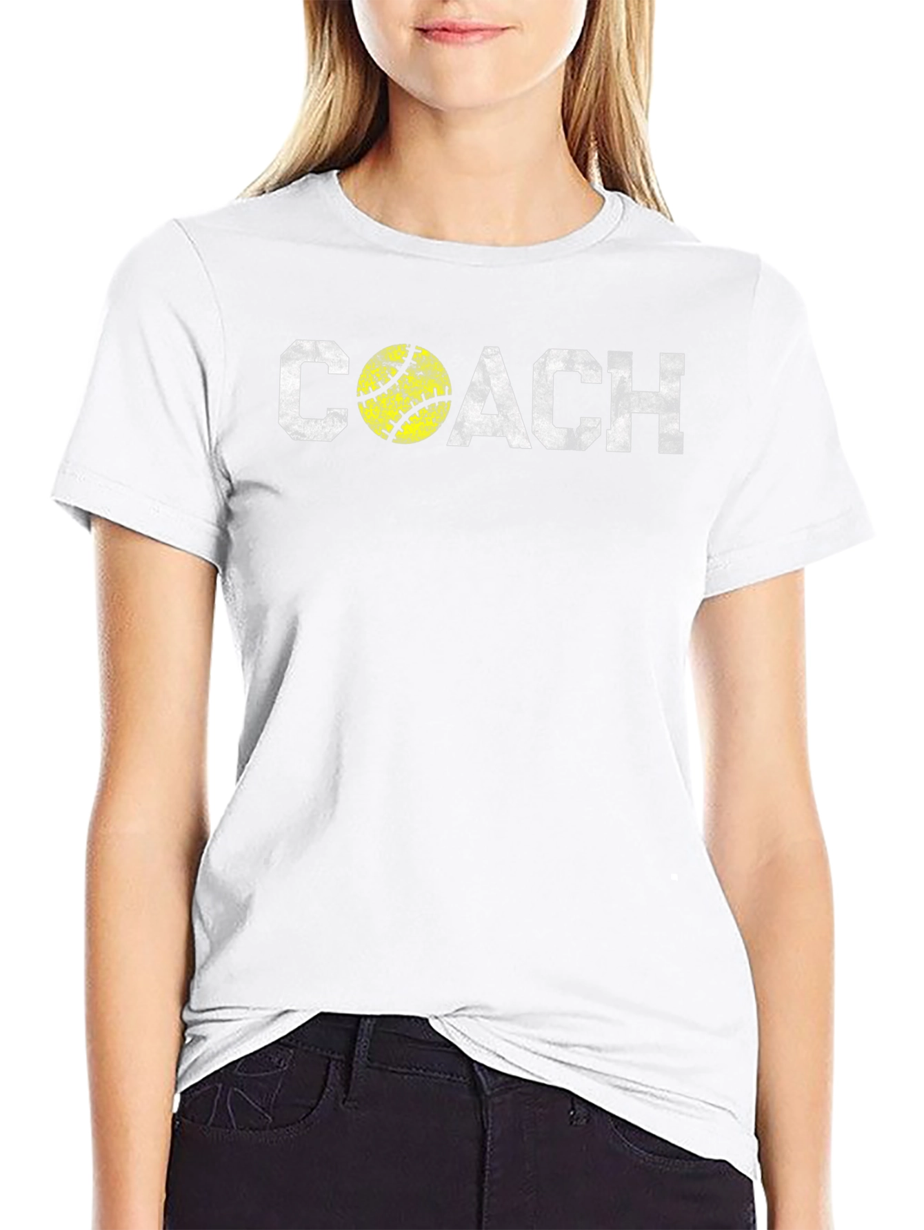 Camiseta Negra Coach Softball