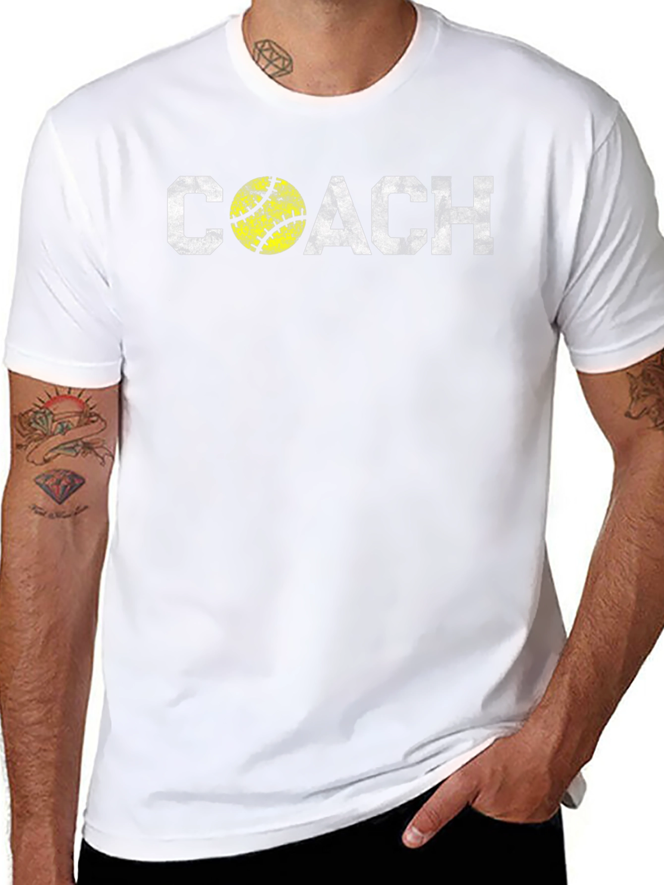 Camiseta Negra Coach Softball