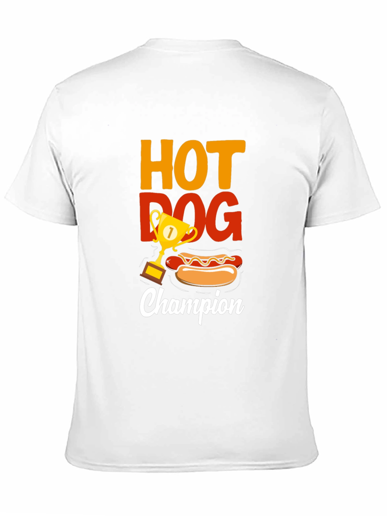 Camiseta Negra Campeón Hot Dog
