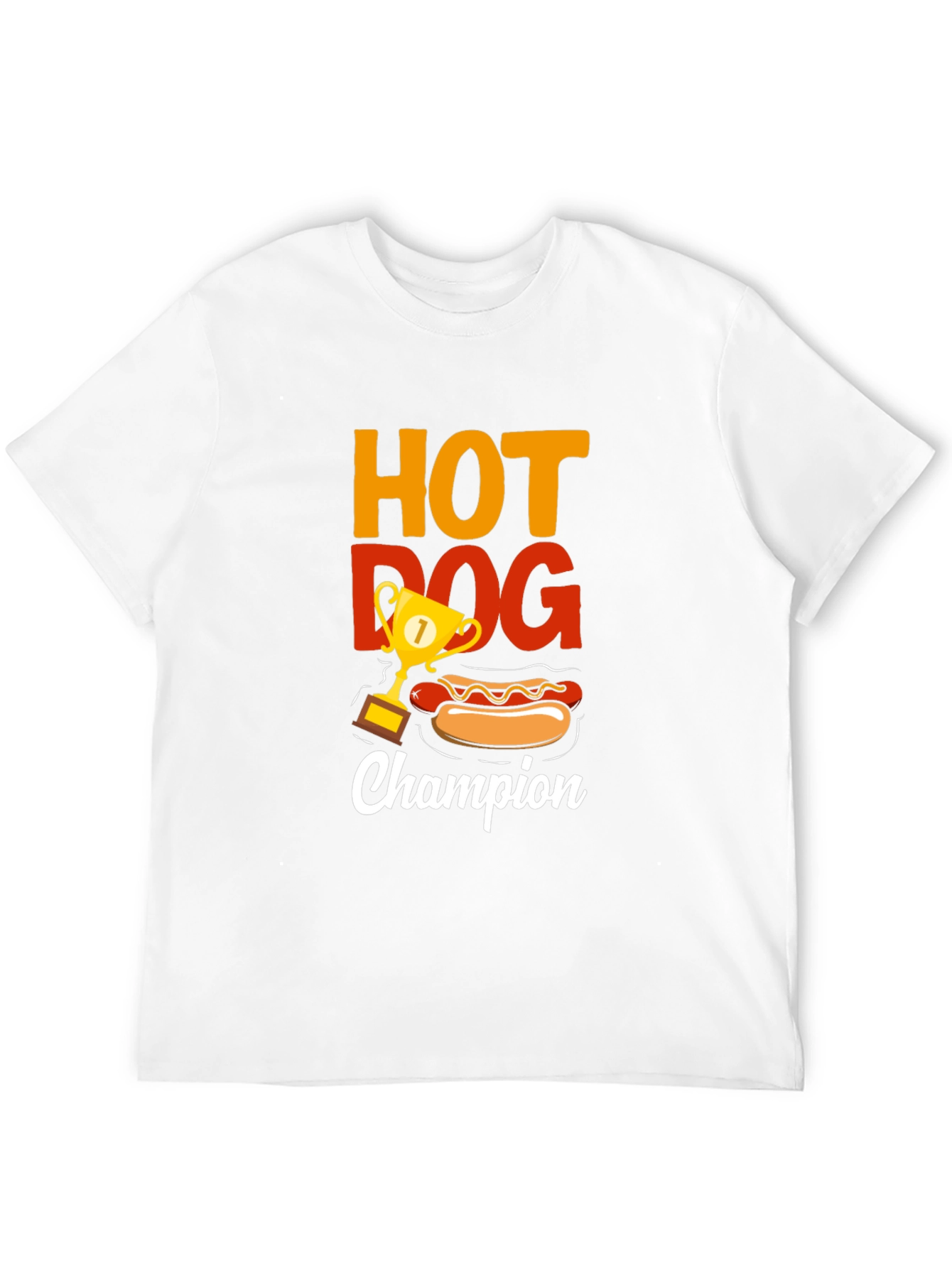 Camiseta Negra Campeón Hot Dog