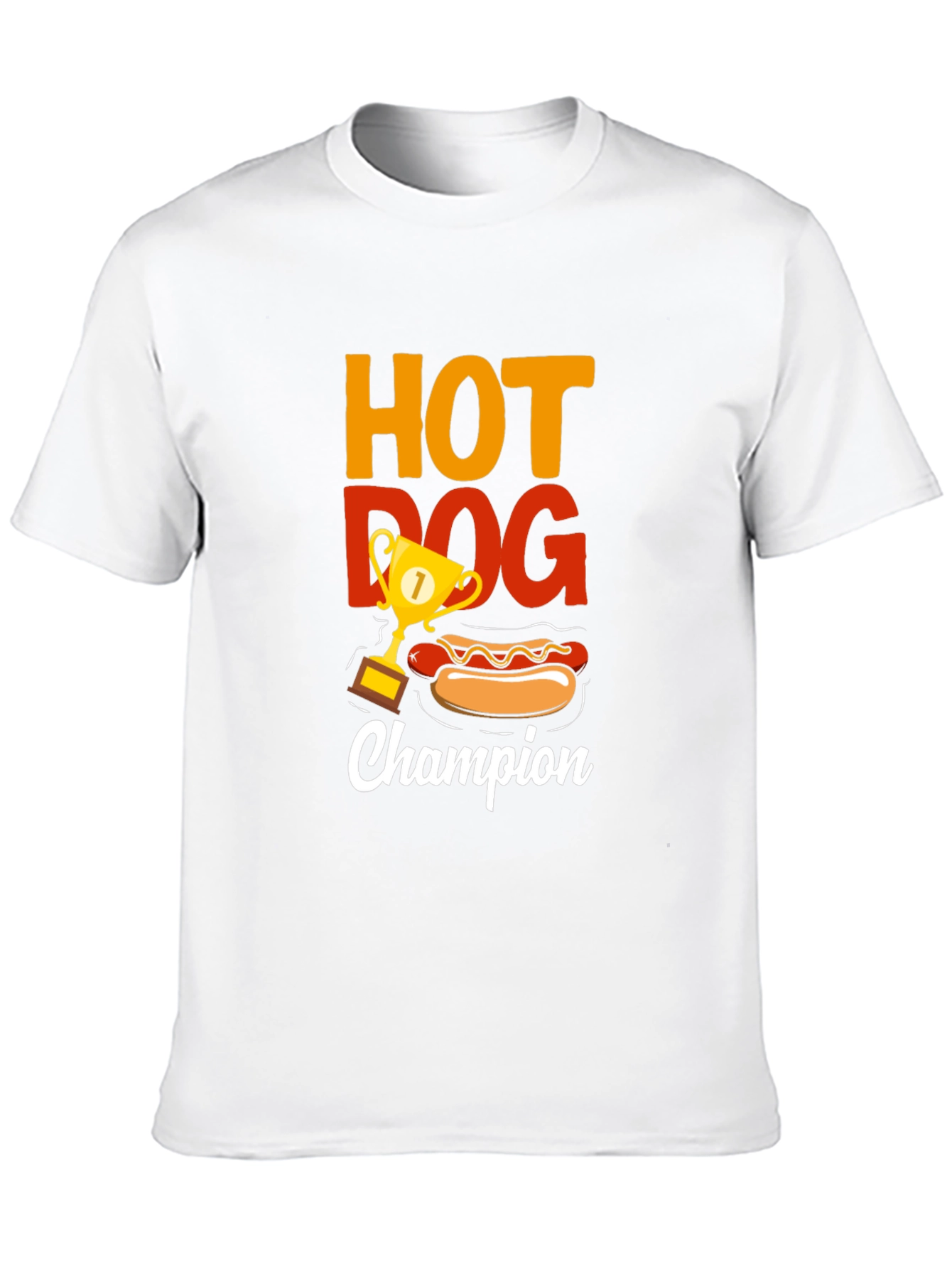 Camiseta Negra Campeón Hot Dog
