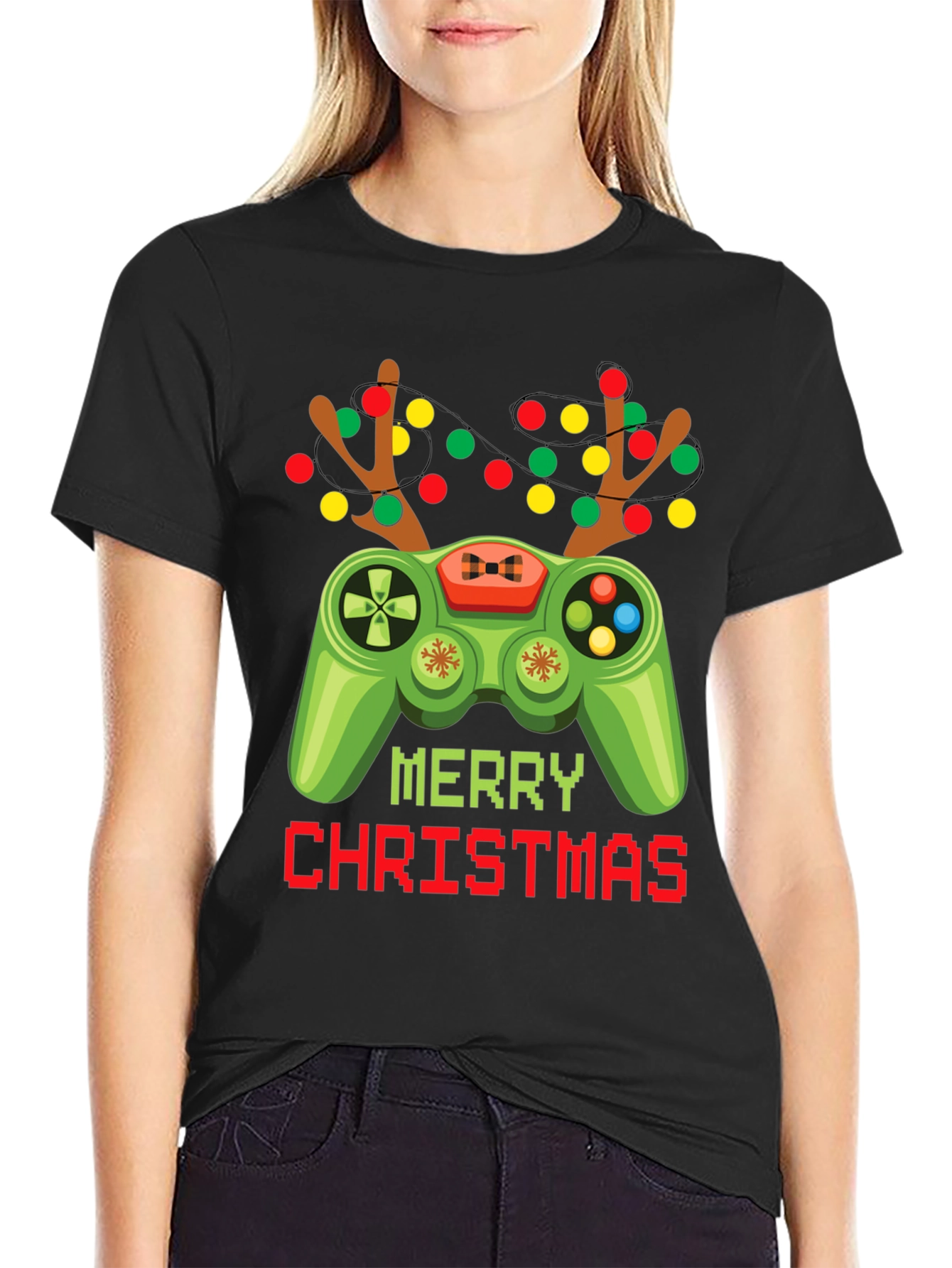 Camiseta Navideña Gamer - Feliz Navidad