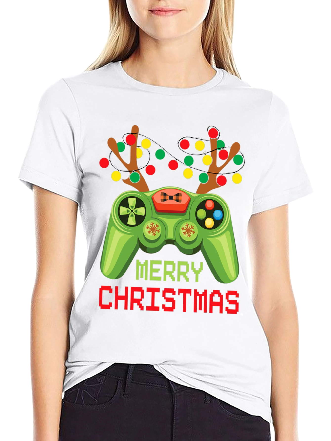 Camiseta Navideña Gamer - Feliz Navidad