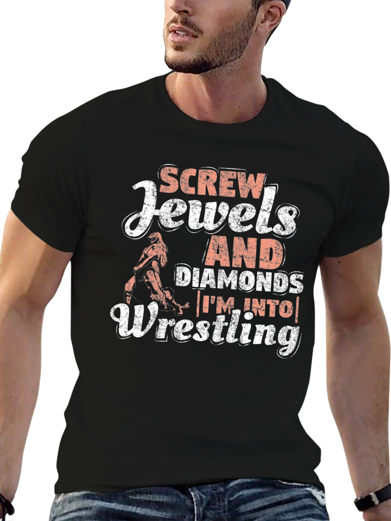 Camiseta Negra Wrestling: Para Fans de la Lucha Libre