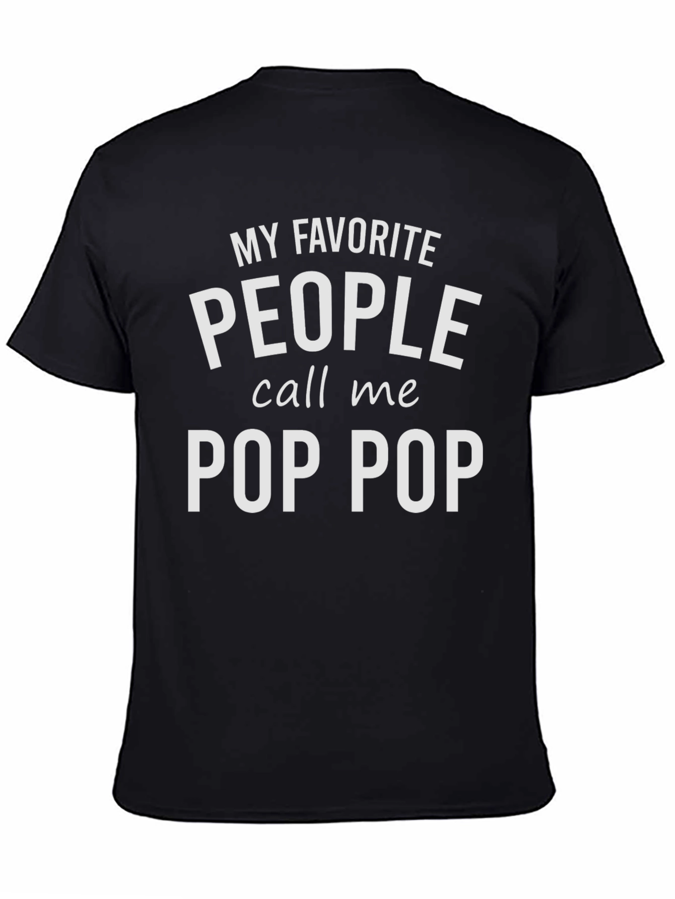 Camiseta Negra Pop Pop Favorito
