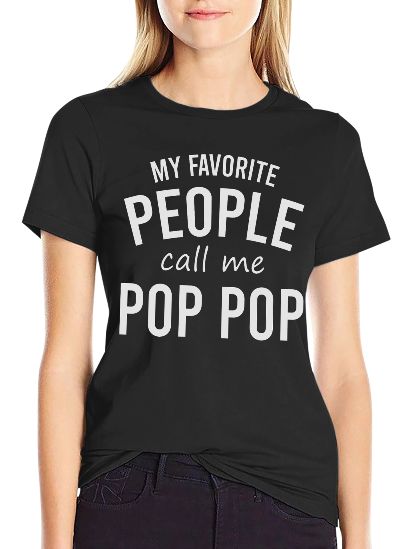 Camiseta Negra Pop Pop Favorito