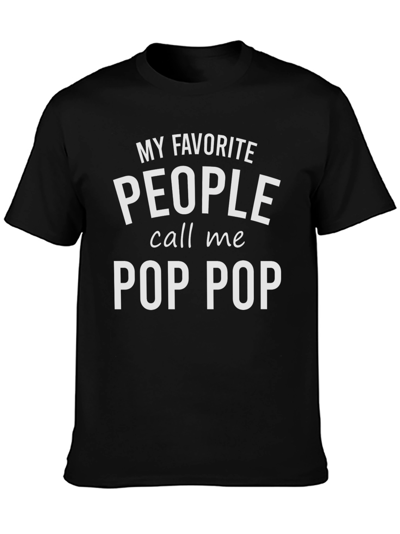 Camiseta Negra Pop Pop Favorito