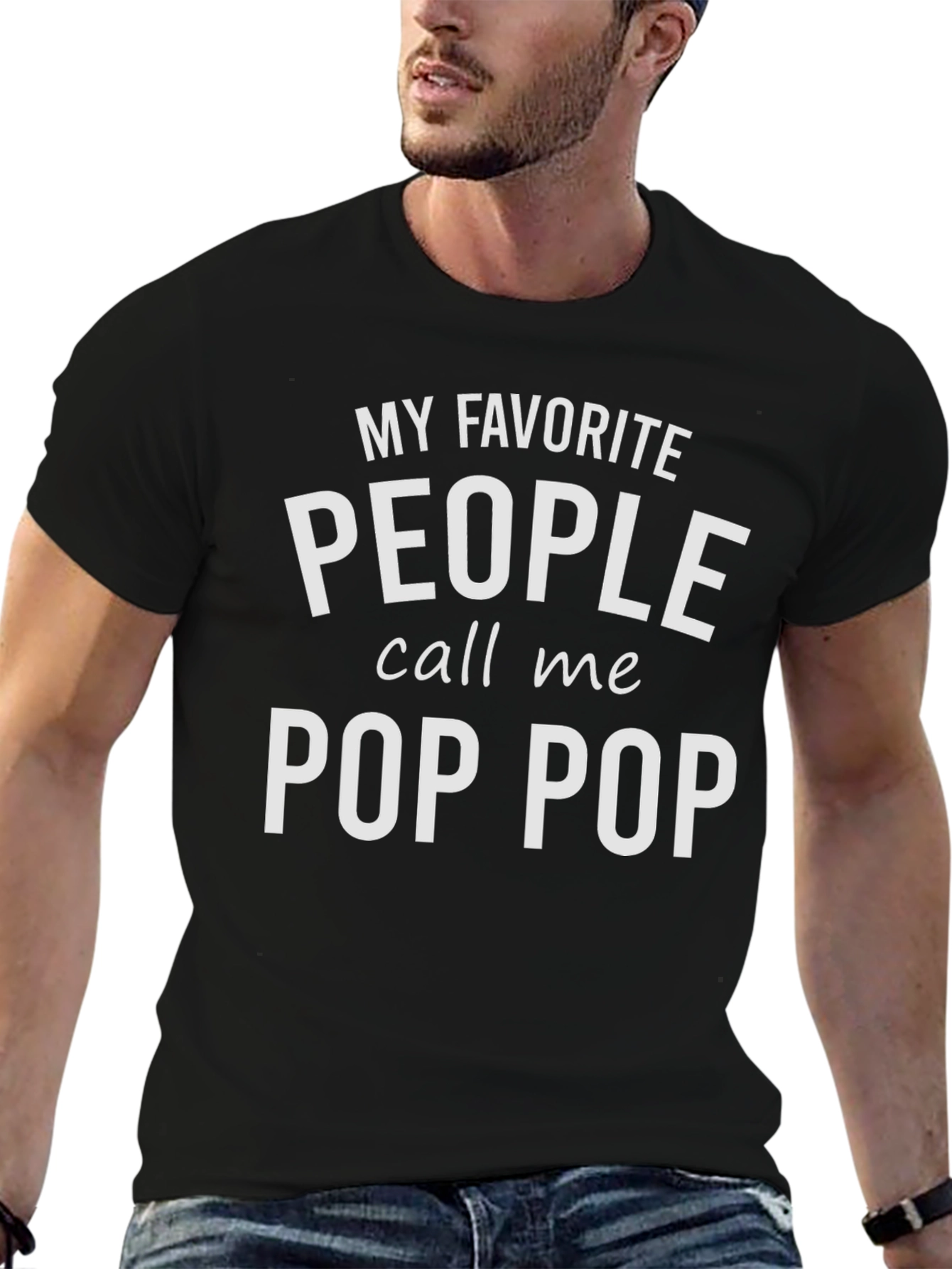 Camiseta Negra Pop Pop Favorito