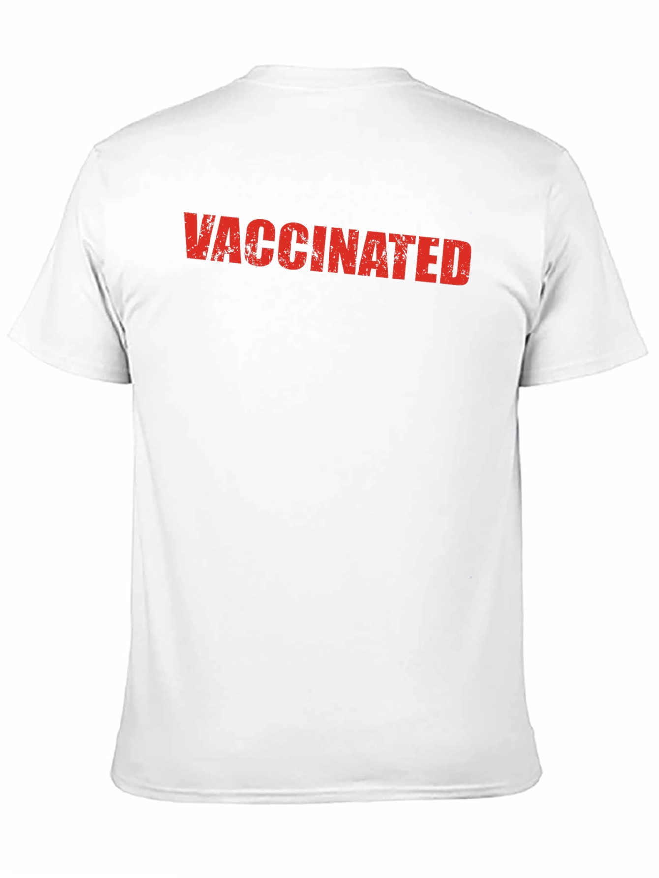 Camiseta Negra Vacunado - Estilo Casual y Protección