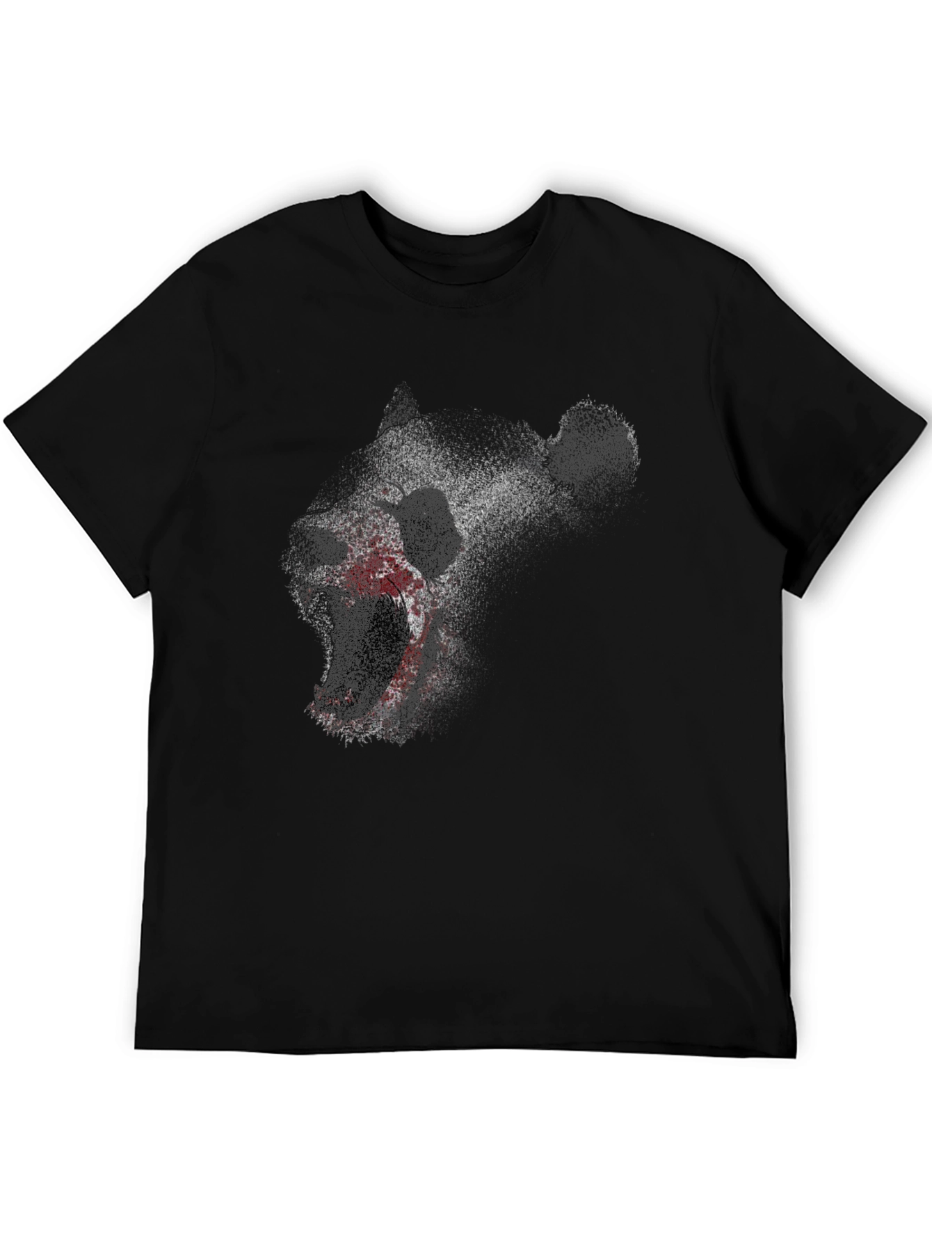 Camiseta Negra con Diseño de Oso